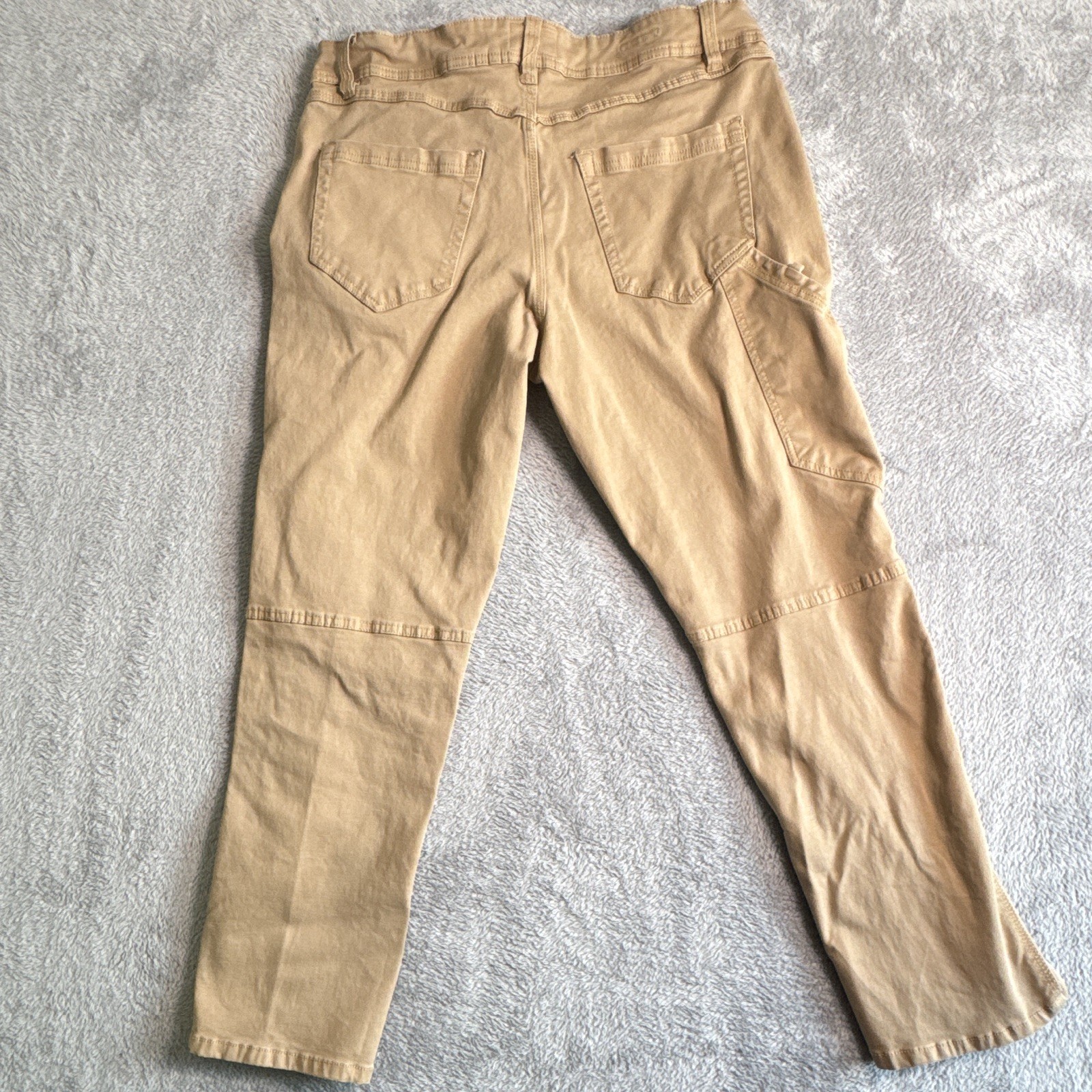 Weatherproof Vintage Beige Straight Fit Cotton Twill Cargo Pants Men’s 30