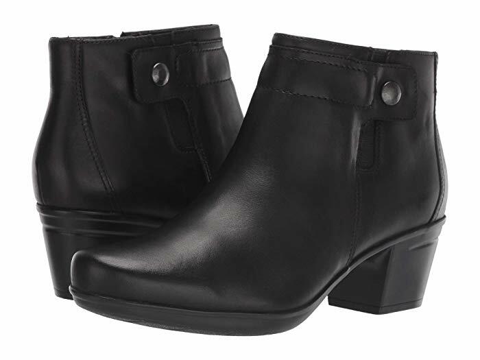 Clarks Women’s Emslie Jada Ankle Booties Black Heel.
