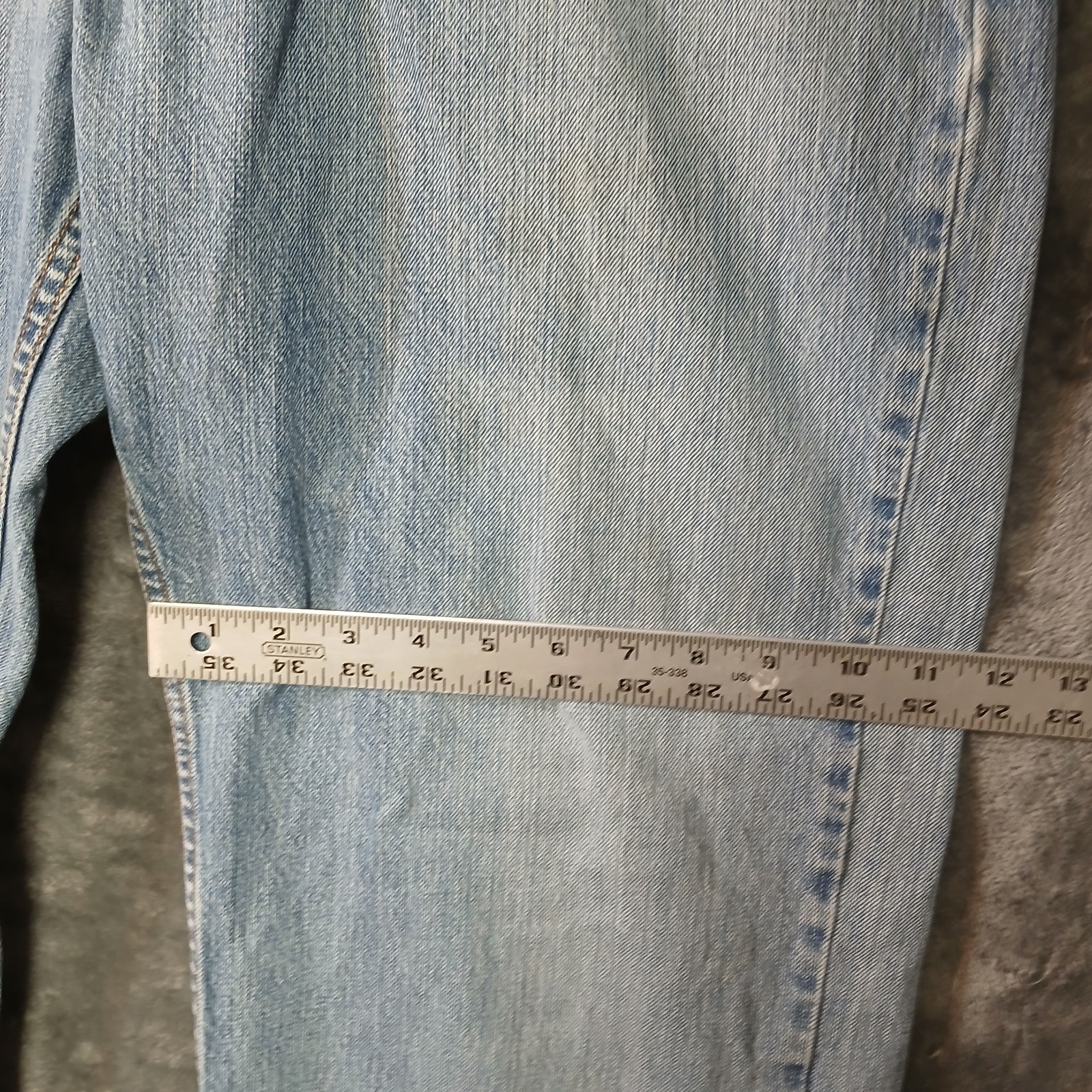 VINTAGE Y2K LEVIS 567 JEANS MENS 38X29 BLUE BOOTCUT LOOSE LIGHT WASH