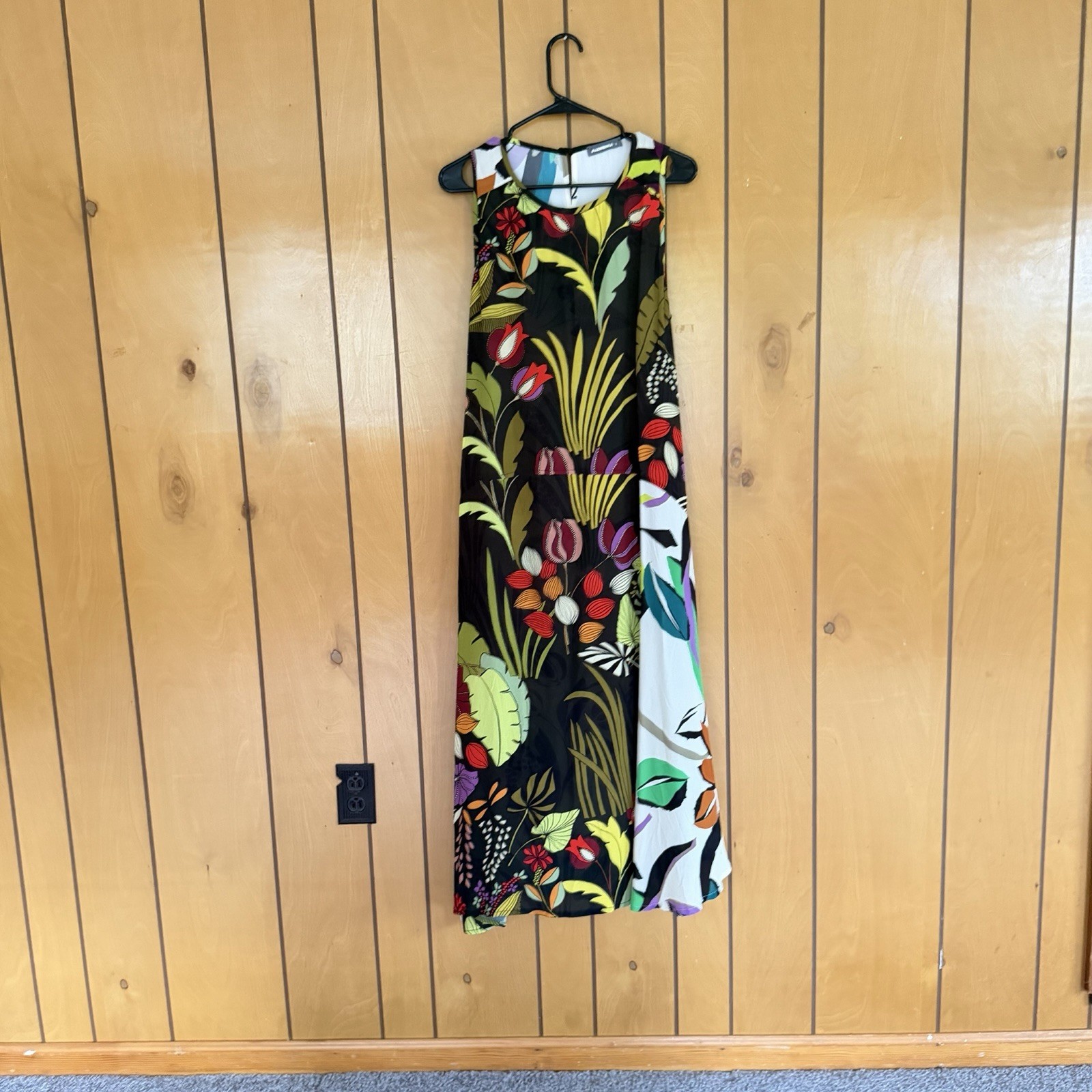 Alembika Womens Dress Size 2 US 8 Colorblock Lagenlook Artsy Boho Summer Chic