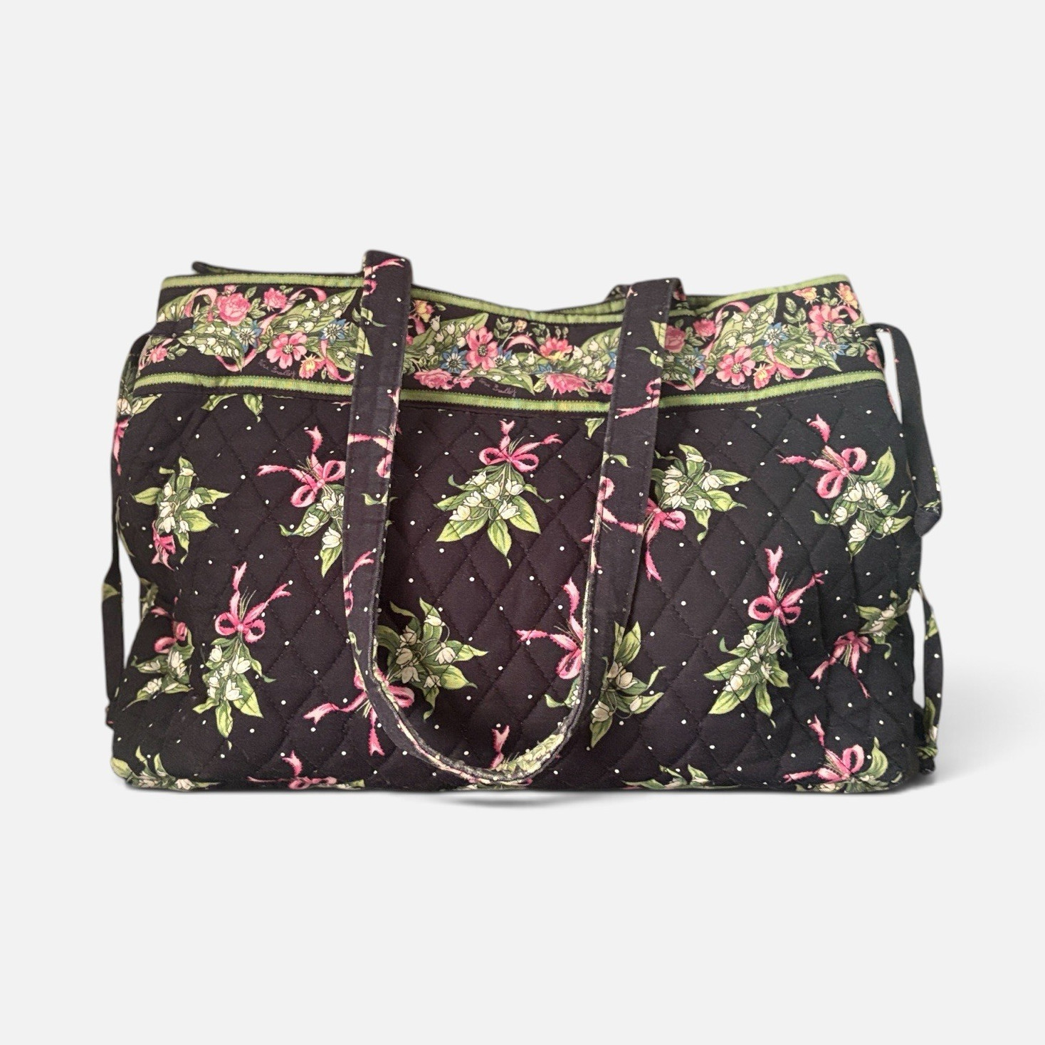Vera Bradley New Hope Large Tote Bag Retired Made In USA Floral