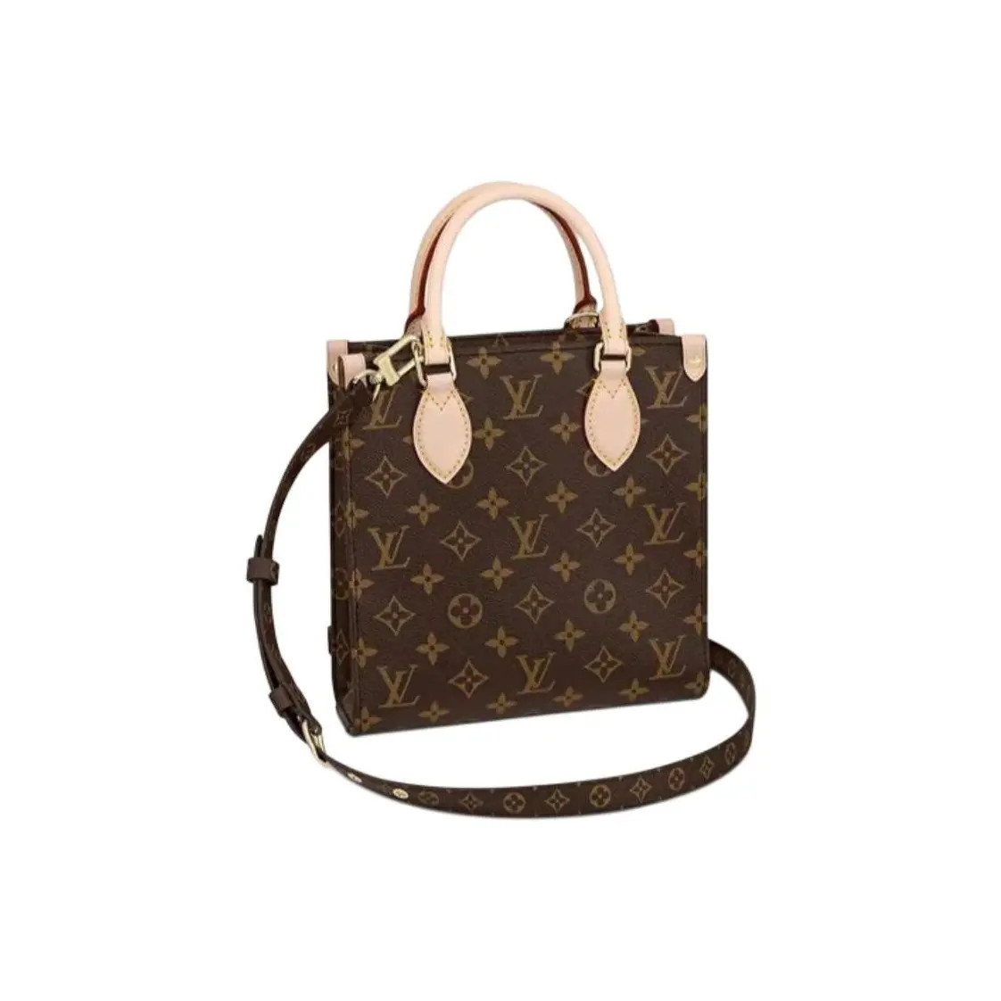 LOUIS VUITTON Sac Plat Single Shoulder Crossbody Bag Small Unisex 8.4×3.5×8.6 in