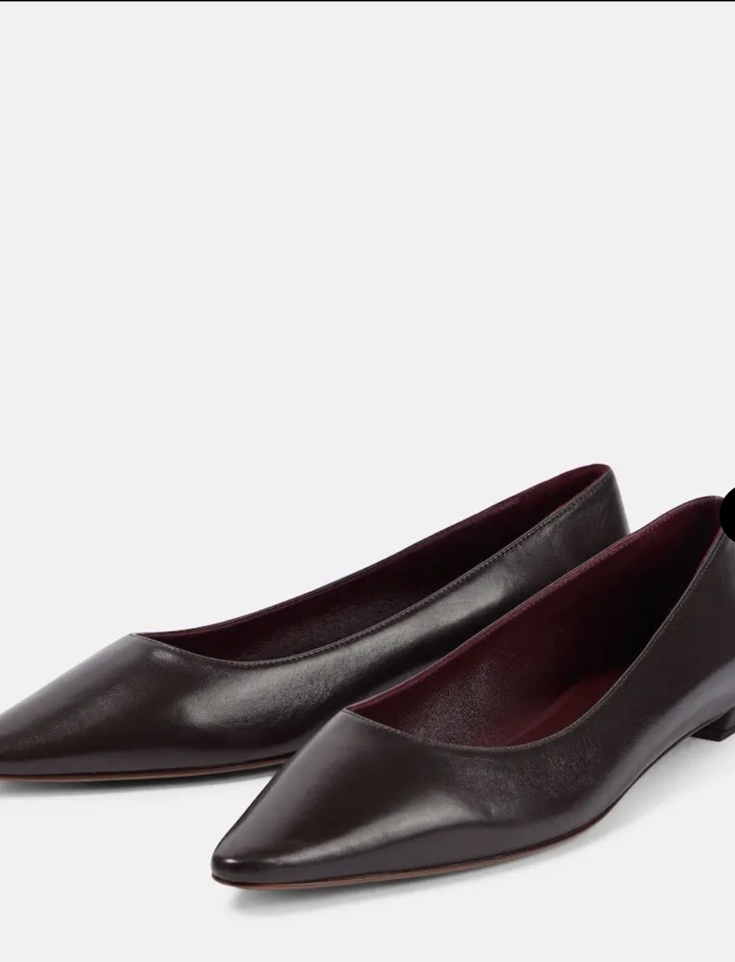 The Row Claudette Leather Ballet Flats
