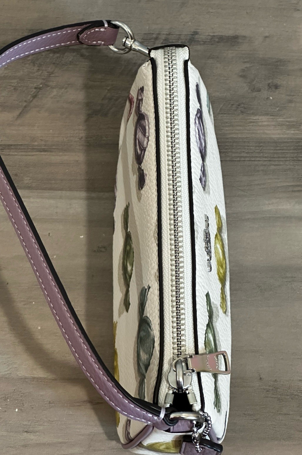 COACH Nolita 19 With Candy Print Coated Canvas & Leather Bag CDC26 Chalk/Jasmine
