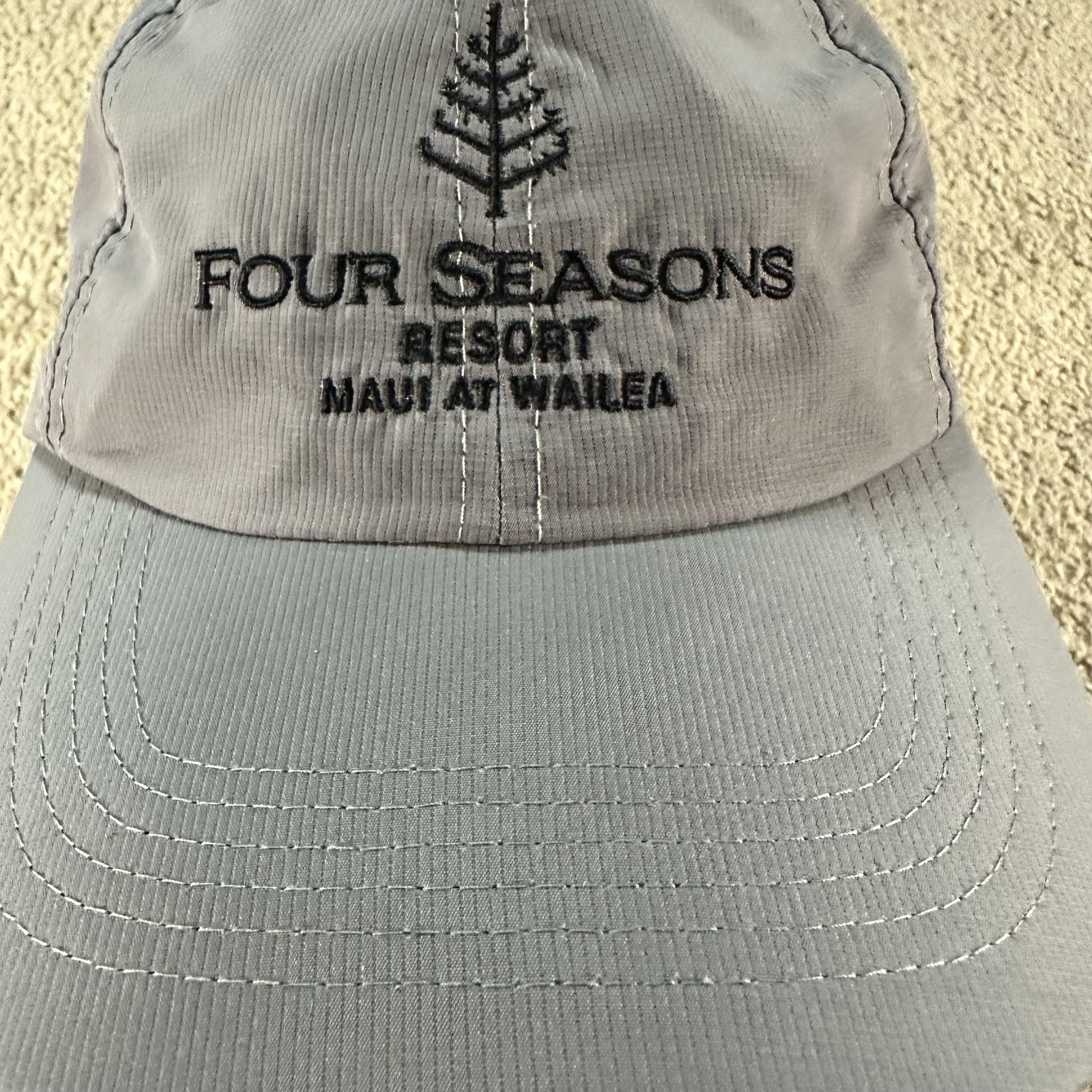 Four Seasons Maui Imperial Hat Cap Strap Back Mens One Size Gray Resort Hawaii