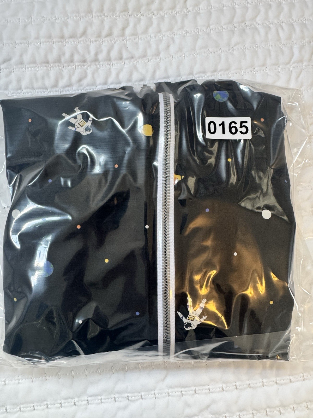 Denim & Flowers Full Zip Hoodie Jacket Sz M Planets & Astronauts Pockets
