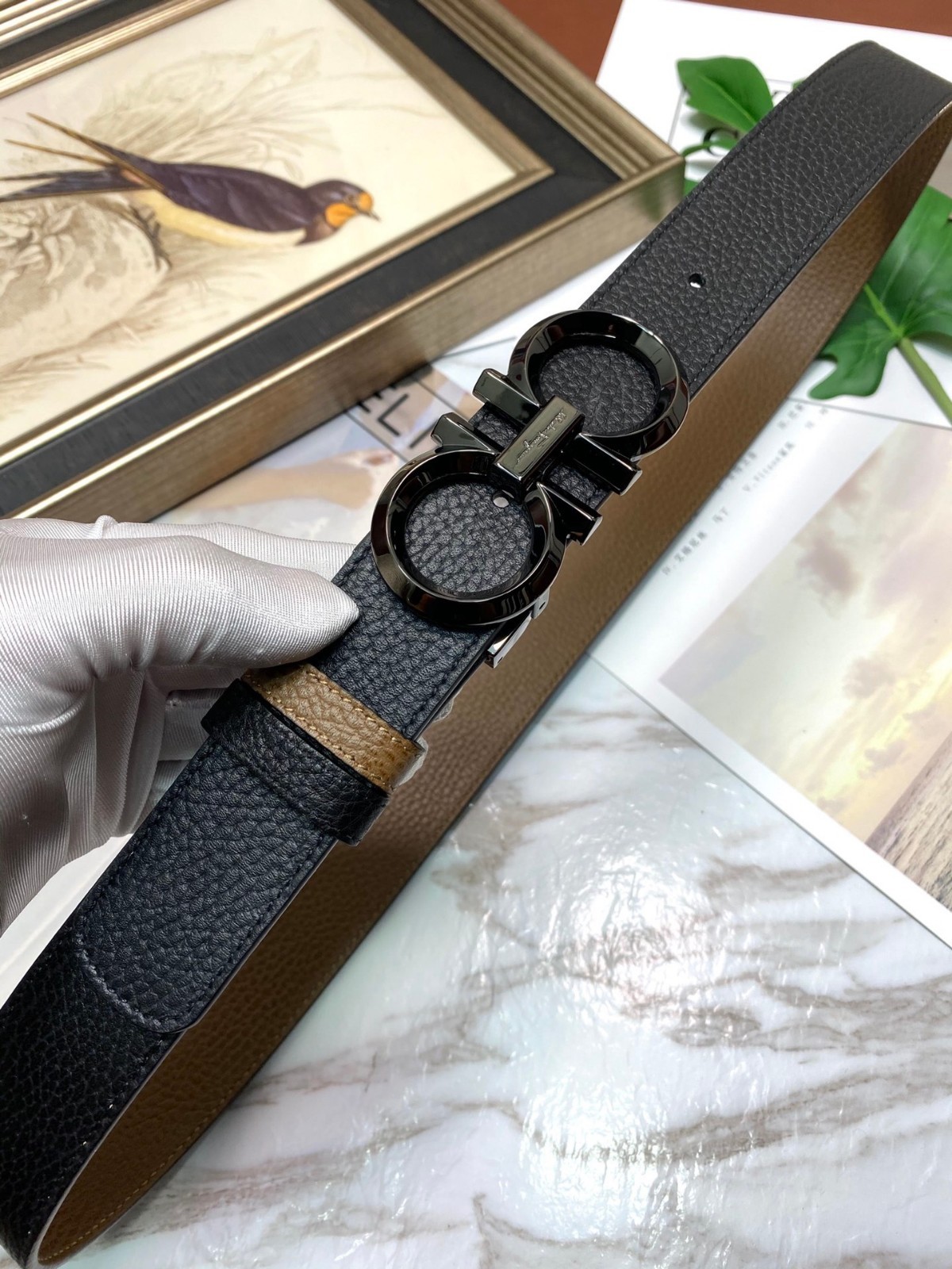 ferragamo belt authentic men
