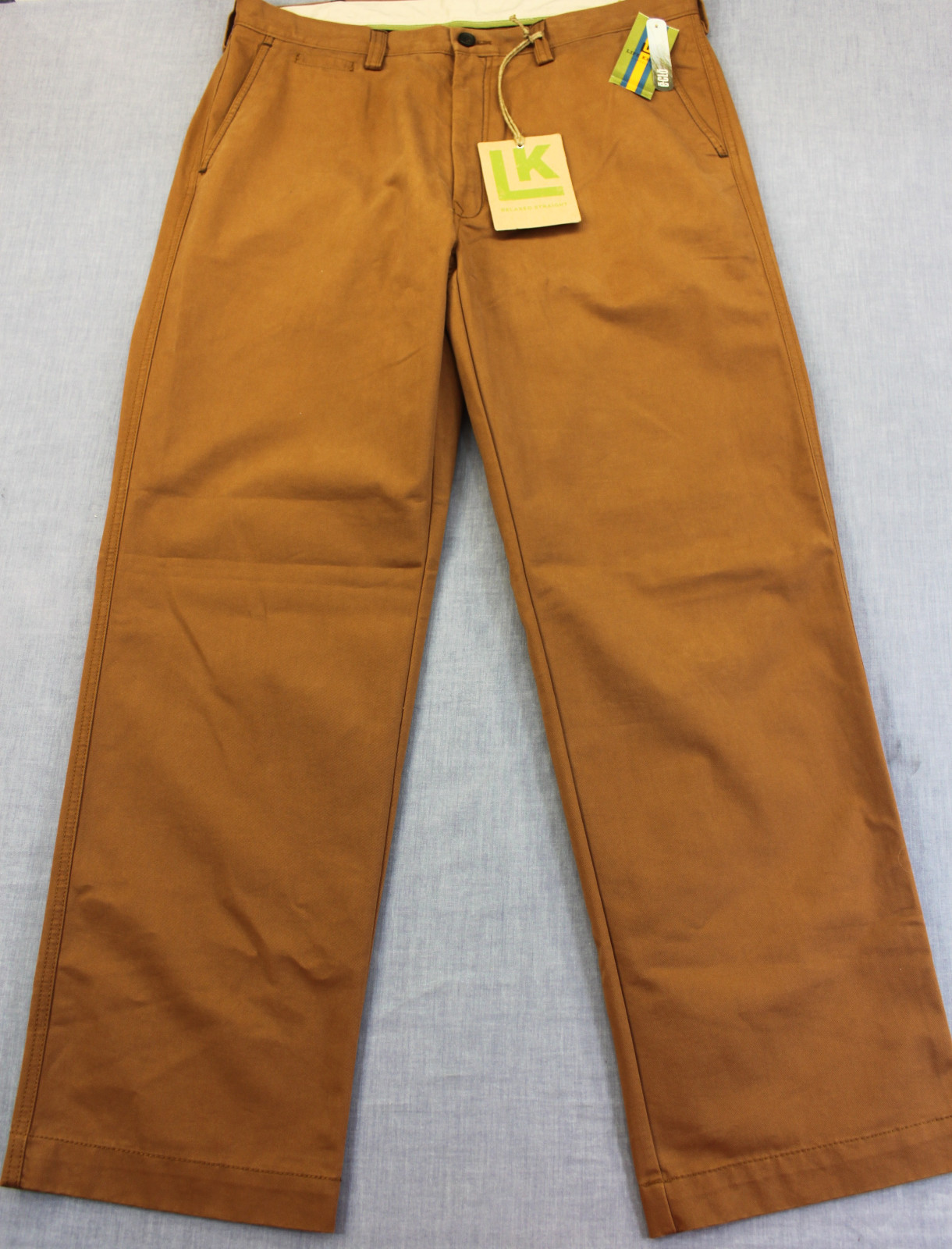 LK LIFE KHAKI ECLO Mens Copper Brown Chino Pants NWT 34 36 38 x 30 32 34 $65