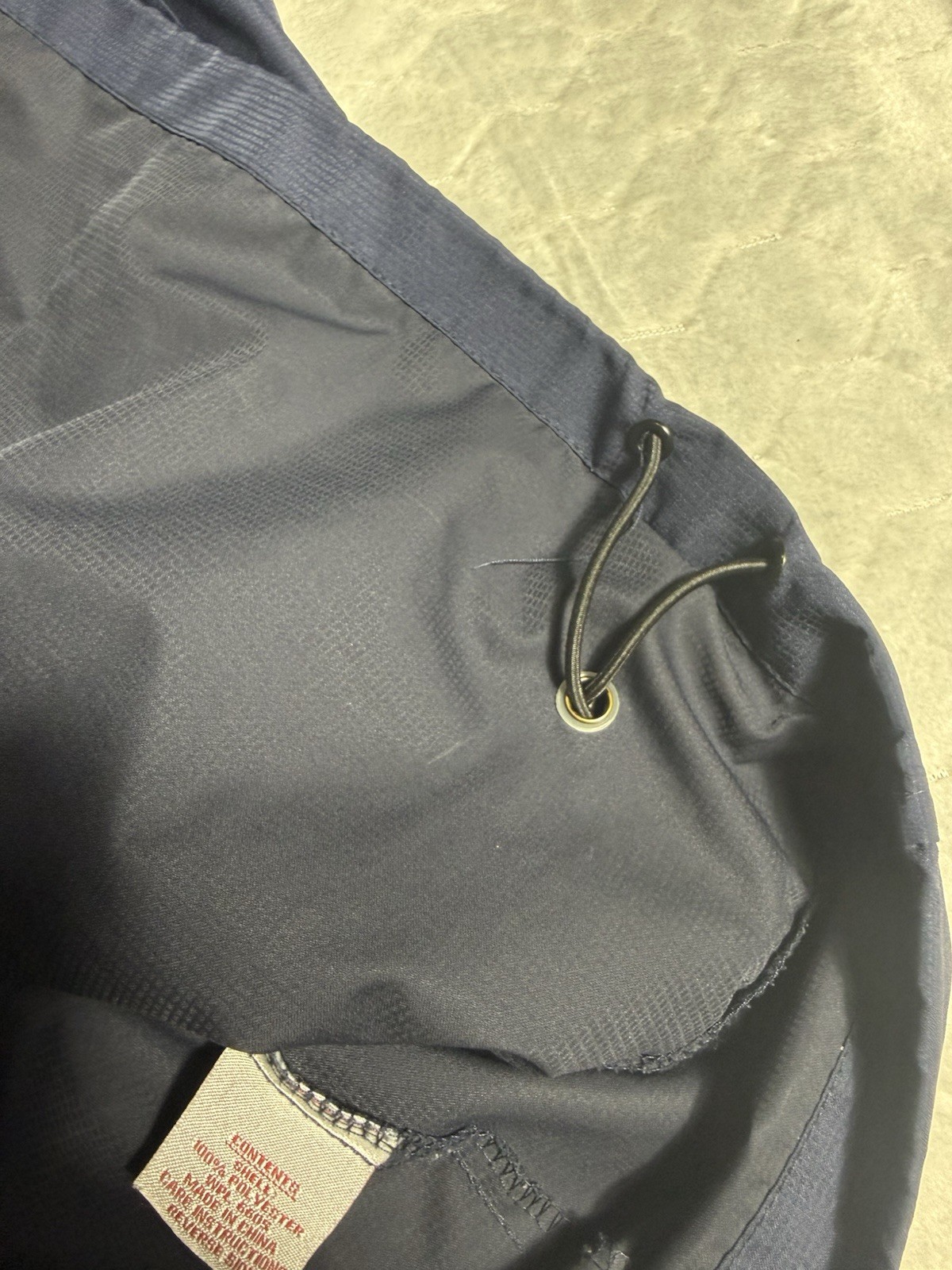 Reebok Mercedes-Benz Quarter Zip Windbreaker Jacket XL Navy Golf Logo