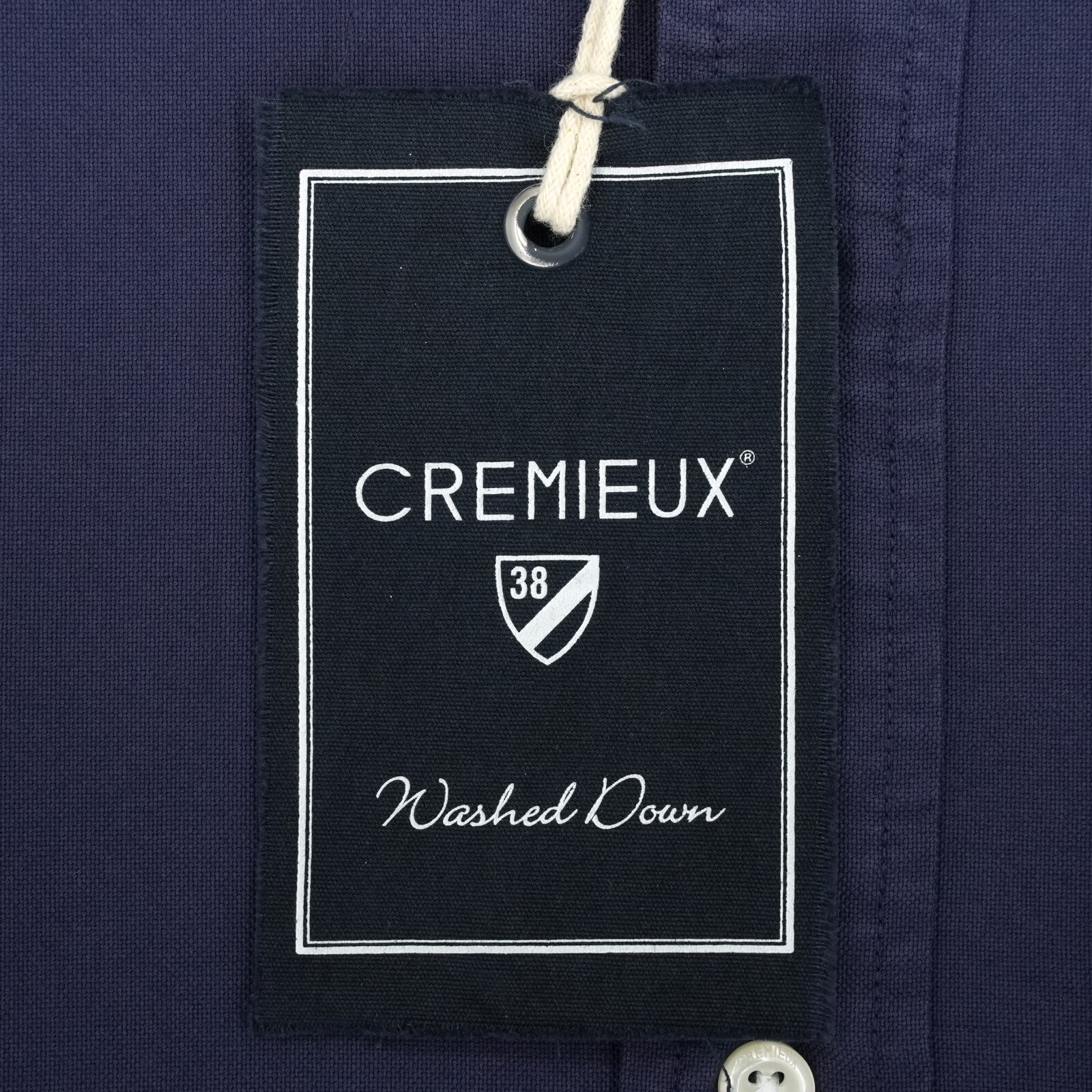 Cremieux Washed Down Men’s Short-Sleeve Shirt L Blue Solid NWT $75