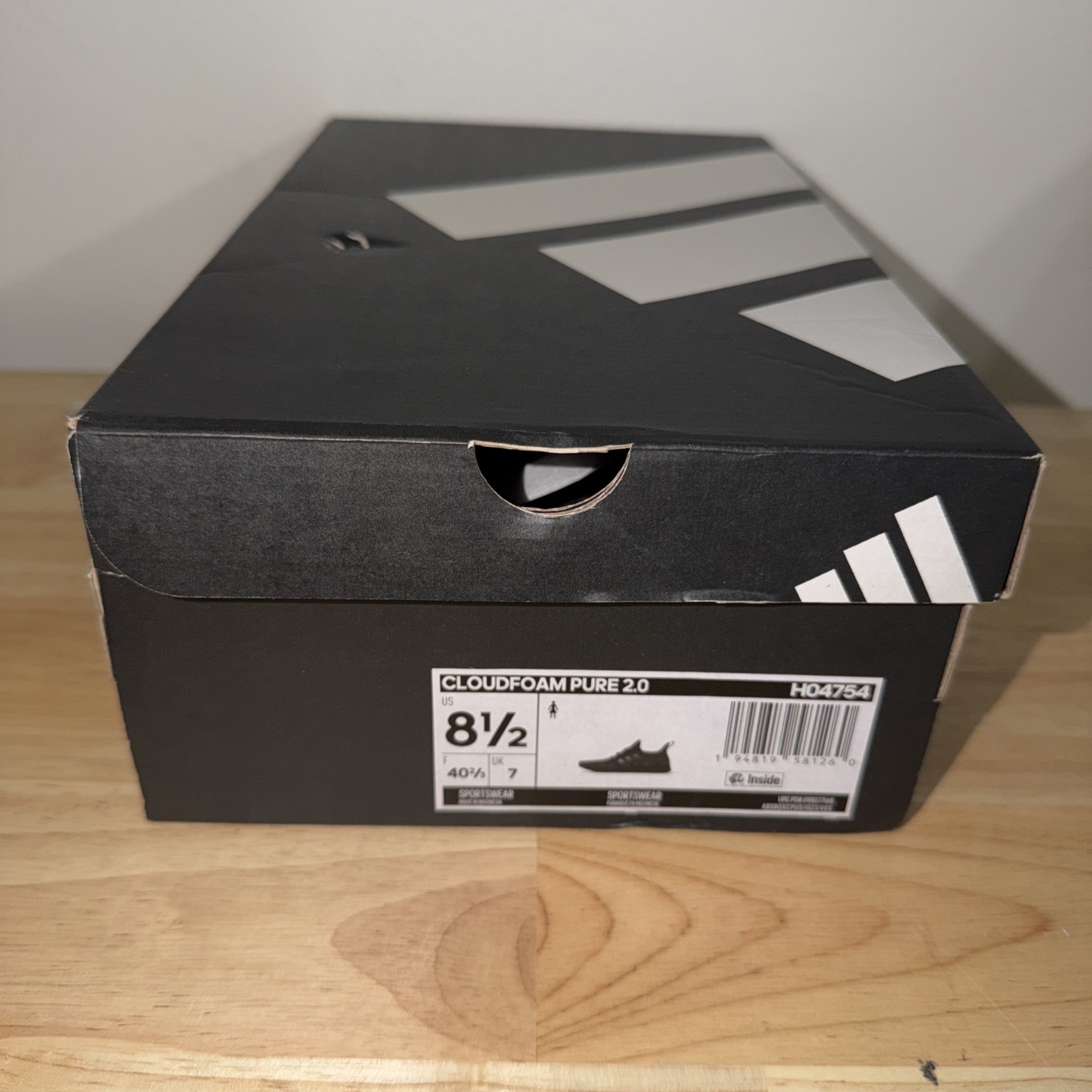 adidas Women’s Cloudfoam Pure Running Shoe Core Black/Core Black/Grey Five 8.5