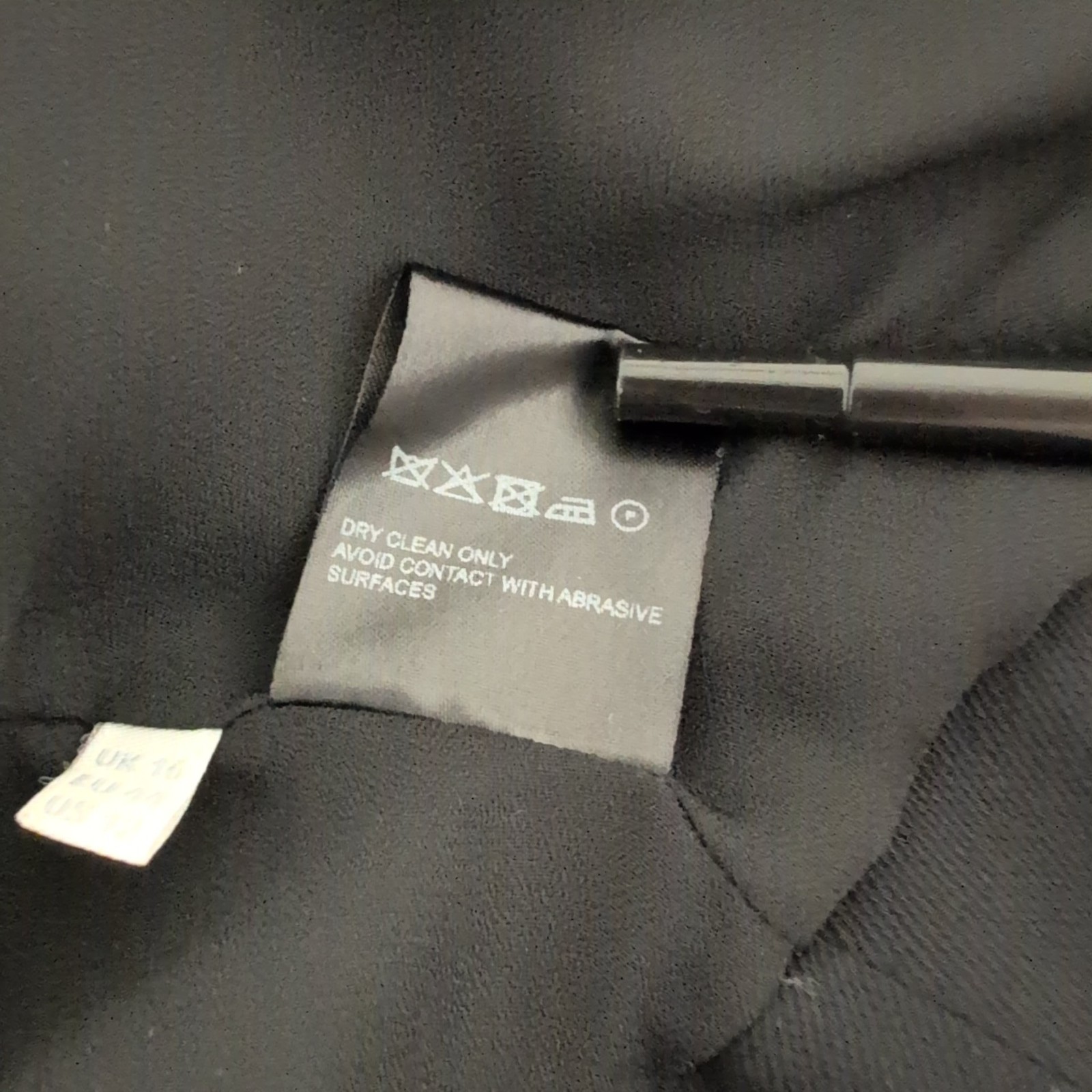 Whistles Virgin Wool Blend Jacket Short Open Waterfall Smart Work Black UK 16