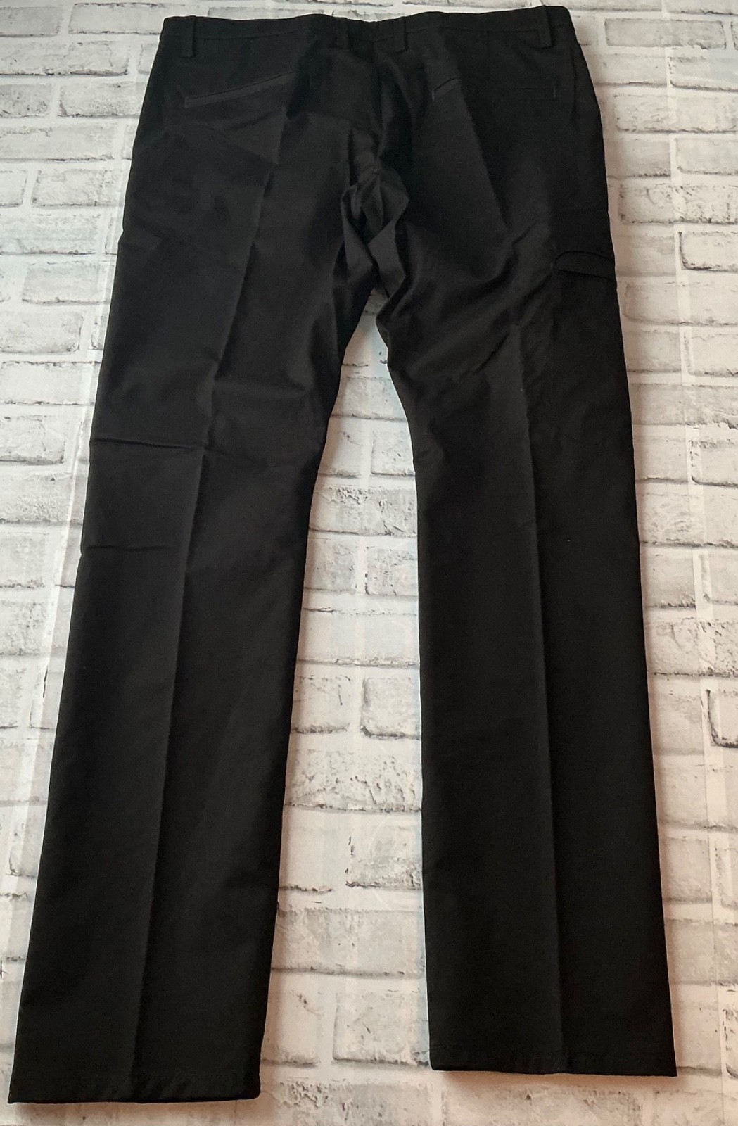 Porsche Design Uniform Mens Acetate Black Casual Trousers Pants Size 34×32 New