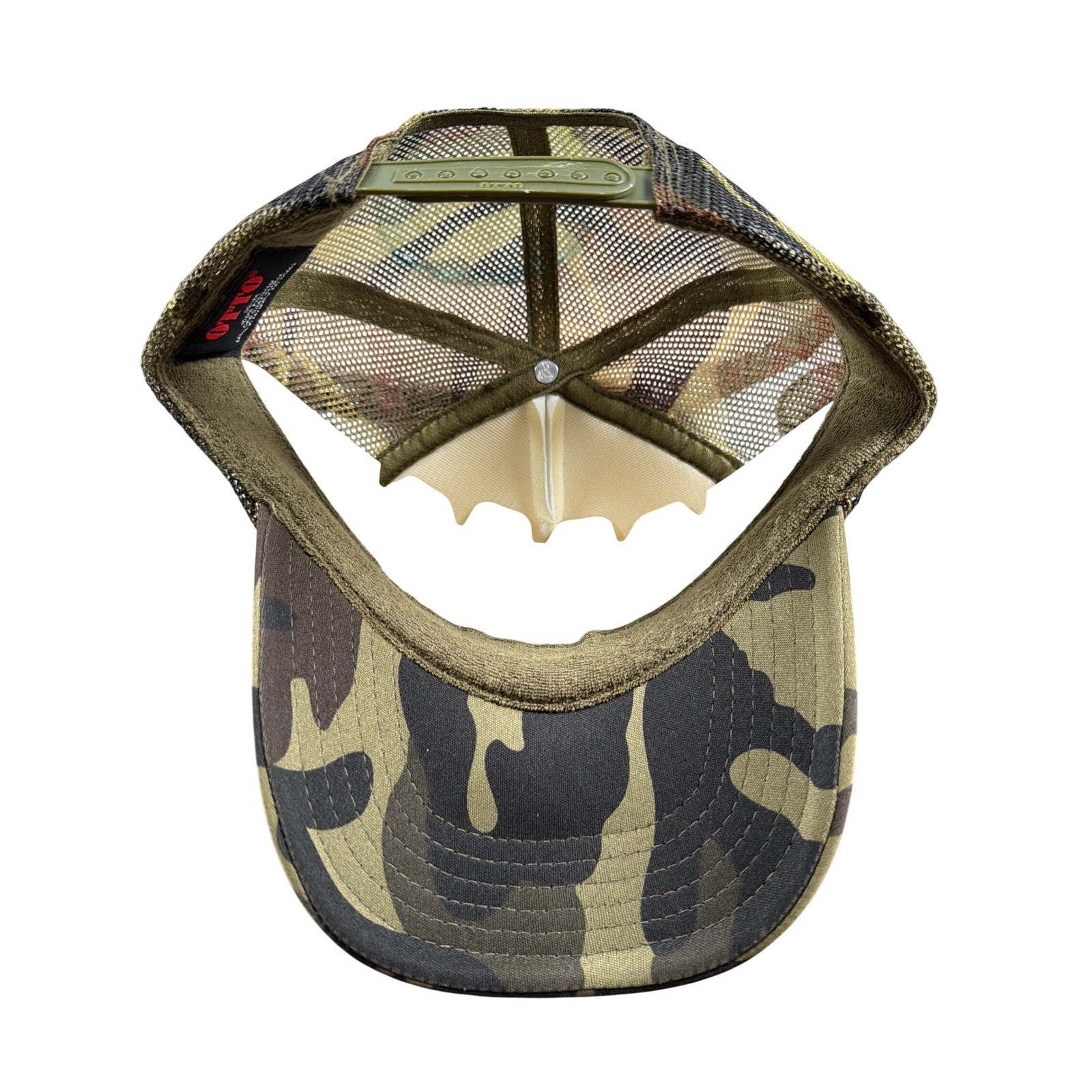 Weatherby Rifles & Scopes Camo Trucker Snapback Hat White Mesh Ram Foam Otto Cap