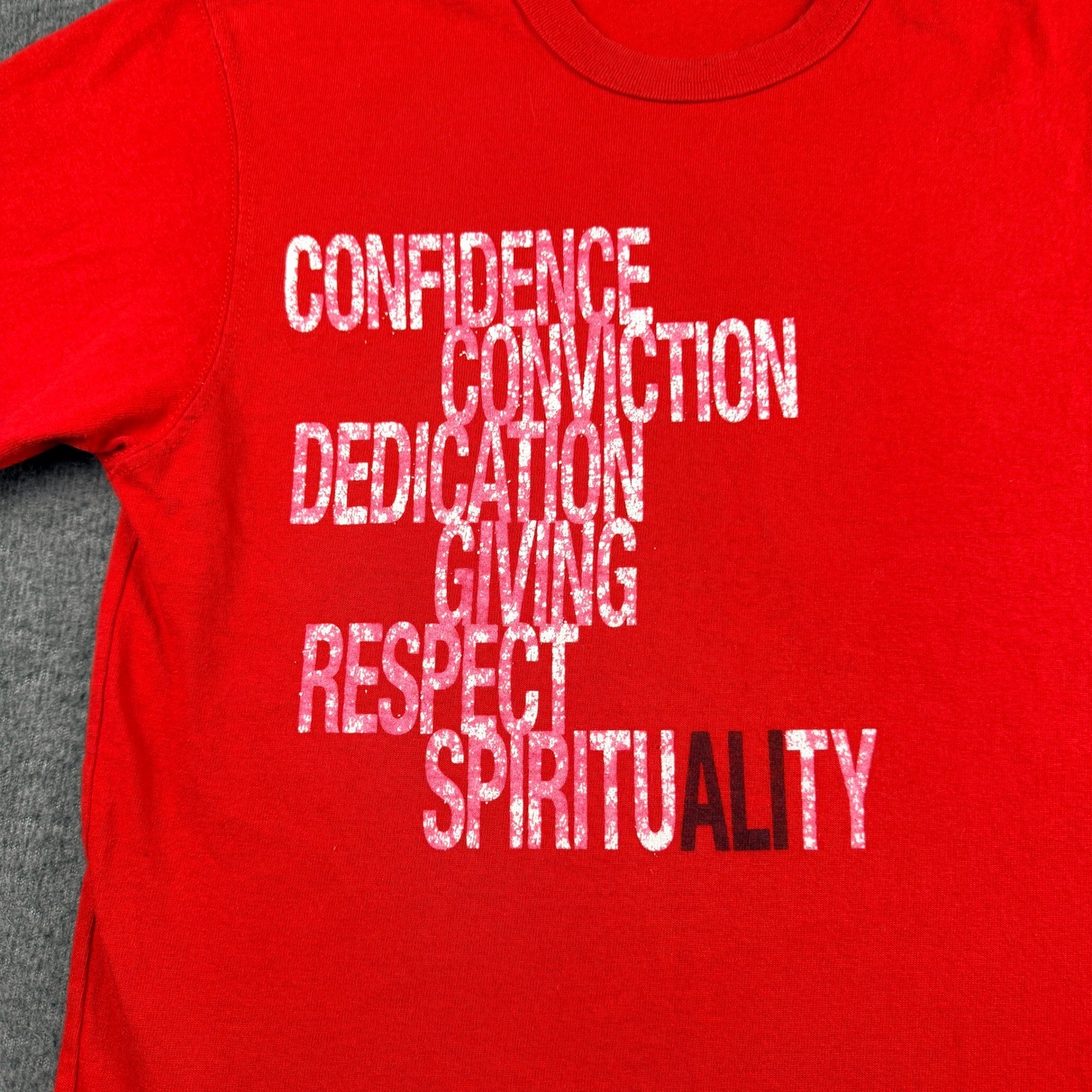 Champion X Muhammad Ali Red Graphic T-Shirt S Small GT19T 2WC The Greatest Mens
