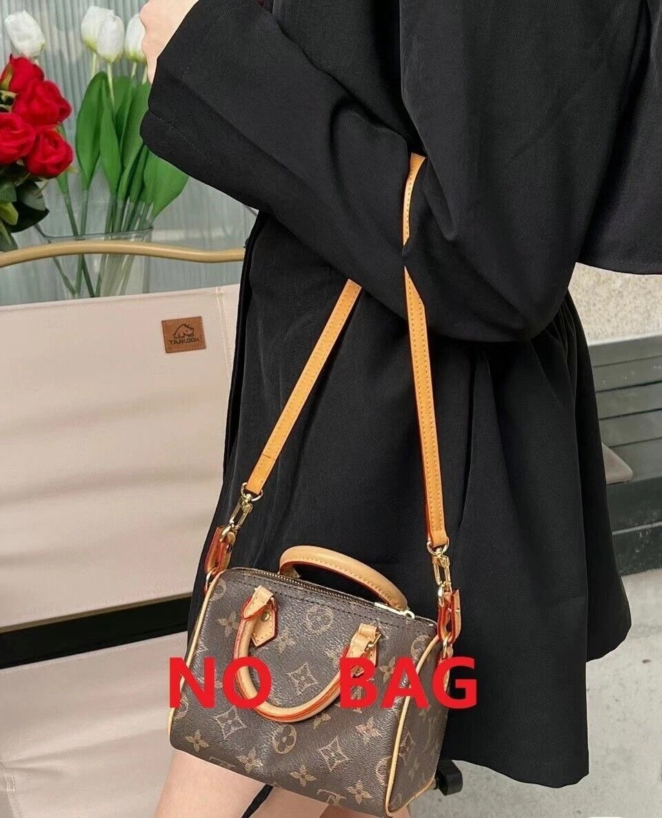 Vachetta Crossbody Leather Strap For Pochette Accessoires Nane Speedy Mini Bag