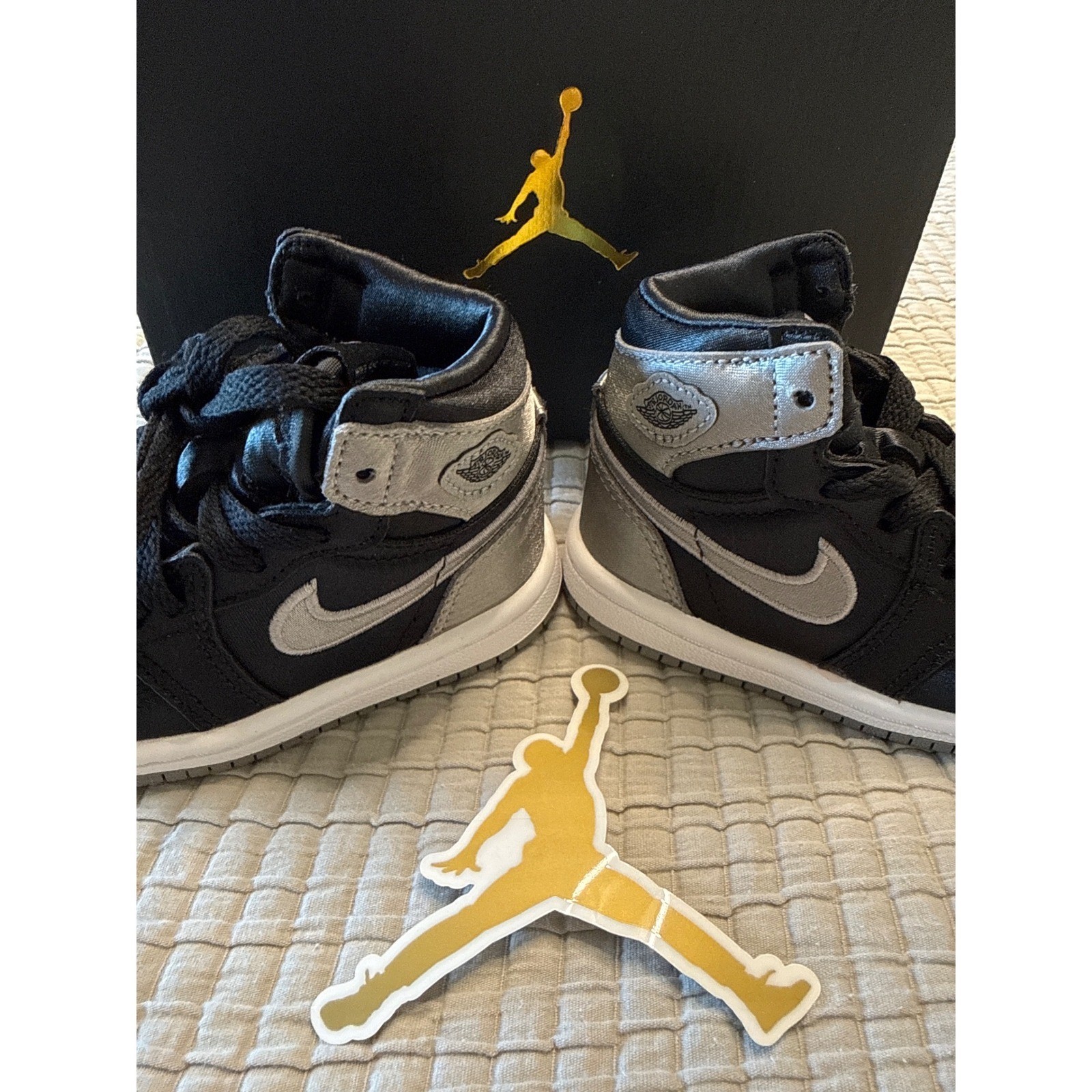 Nike Air Jordan 1 Retro High OG TD Black Grey White 5C FD5305-010 Brand New w/