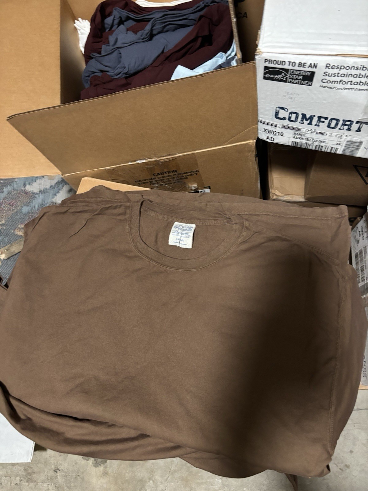 ComfortWash by Hanes T-Shirts – 100% Cotton (XS, S, M, L, 2XL, Assorted Colors)