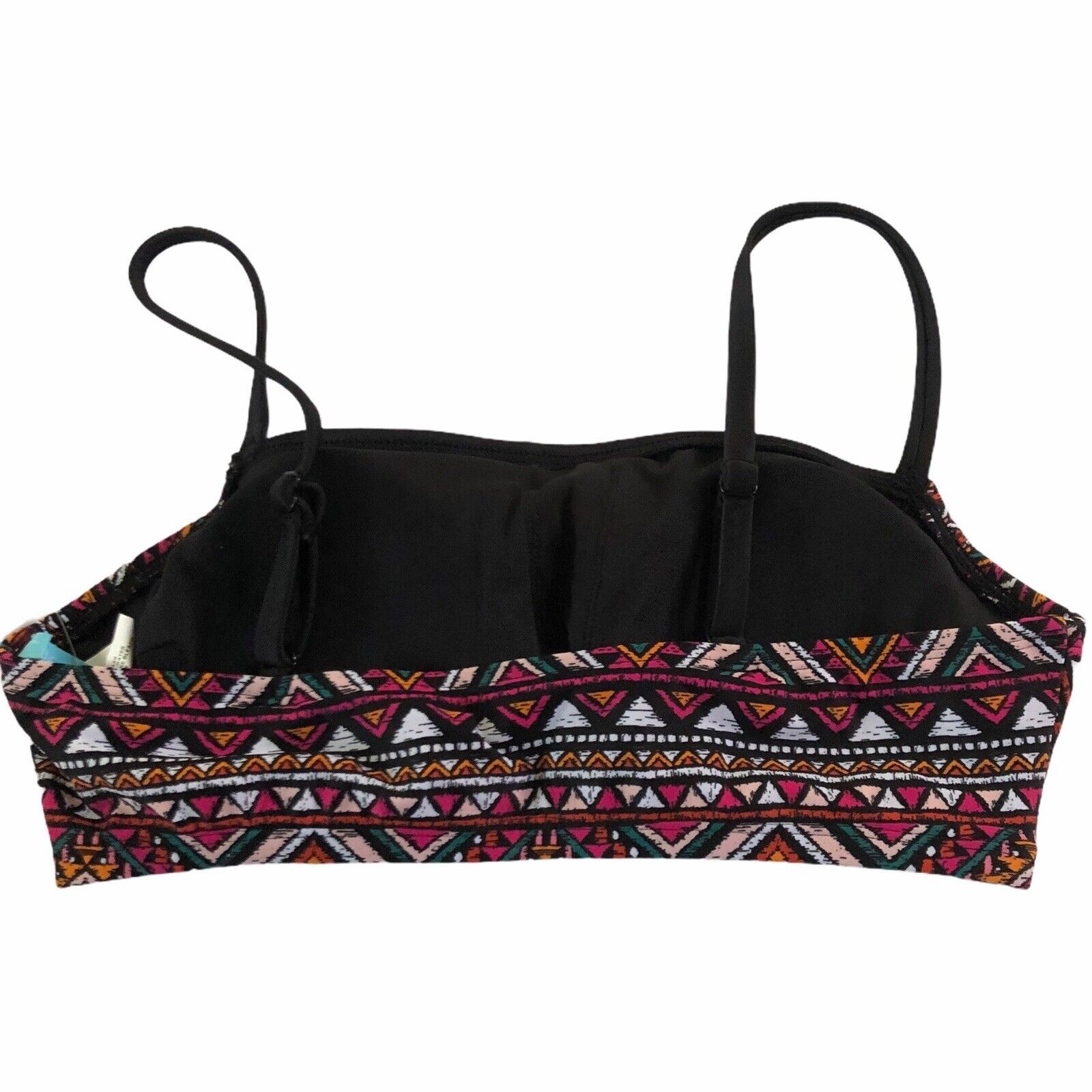 NWT Beach Betty Miracle Brands Medium Swim Top aztec boho black magenta #7241