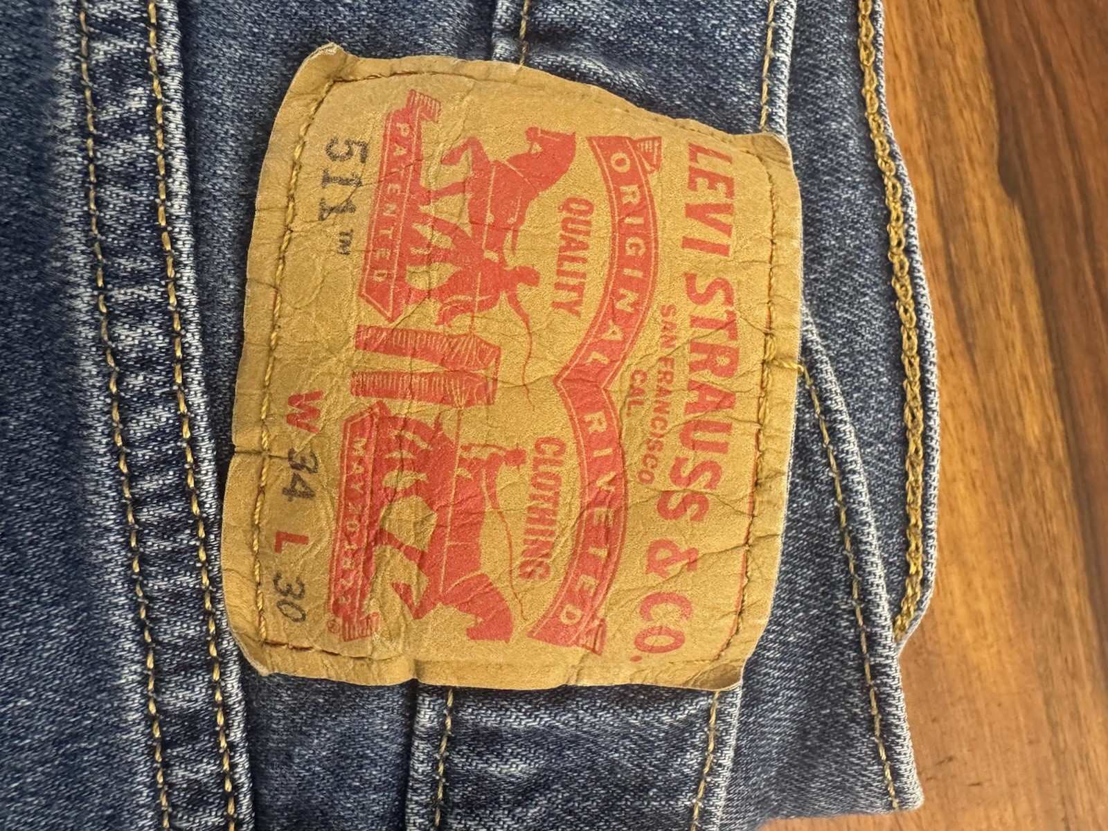 Levi’s 511 Men’s Dark Wash Blue Jeans Size 34×30