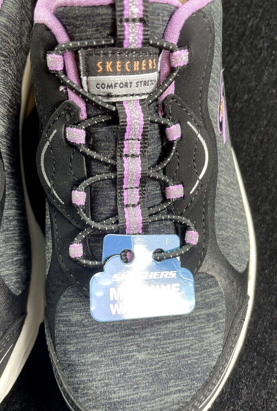 Skechers / Delux Comfort / SUNNY OASIS / Memory Foam / BLACK-PURPLE / Reg $75