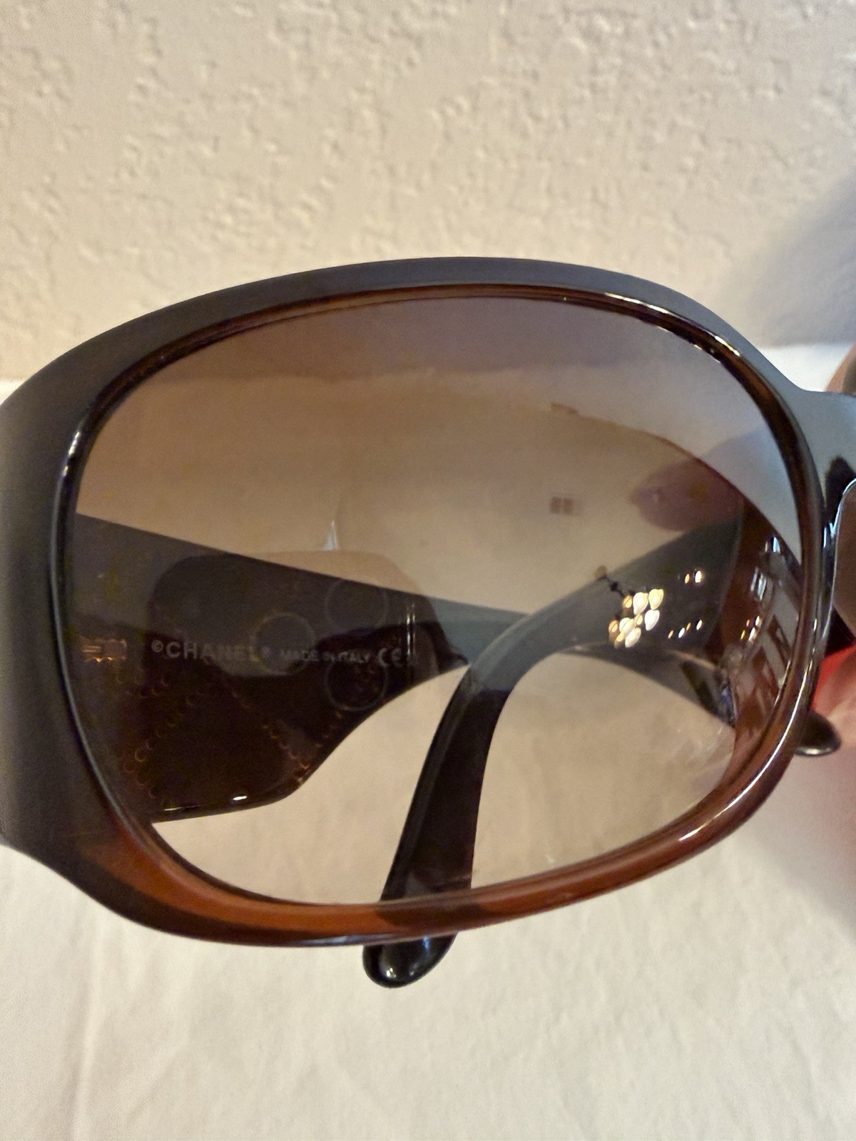 CHANEL 5080-B C.830/13 Oversized Brown Gradient Tinted UV400 Sunglasses 125mm
