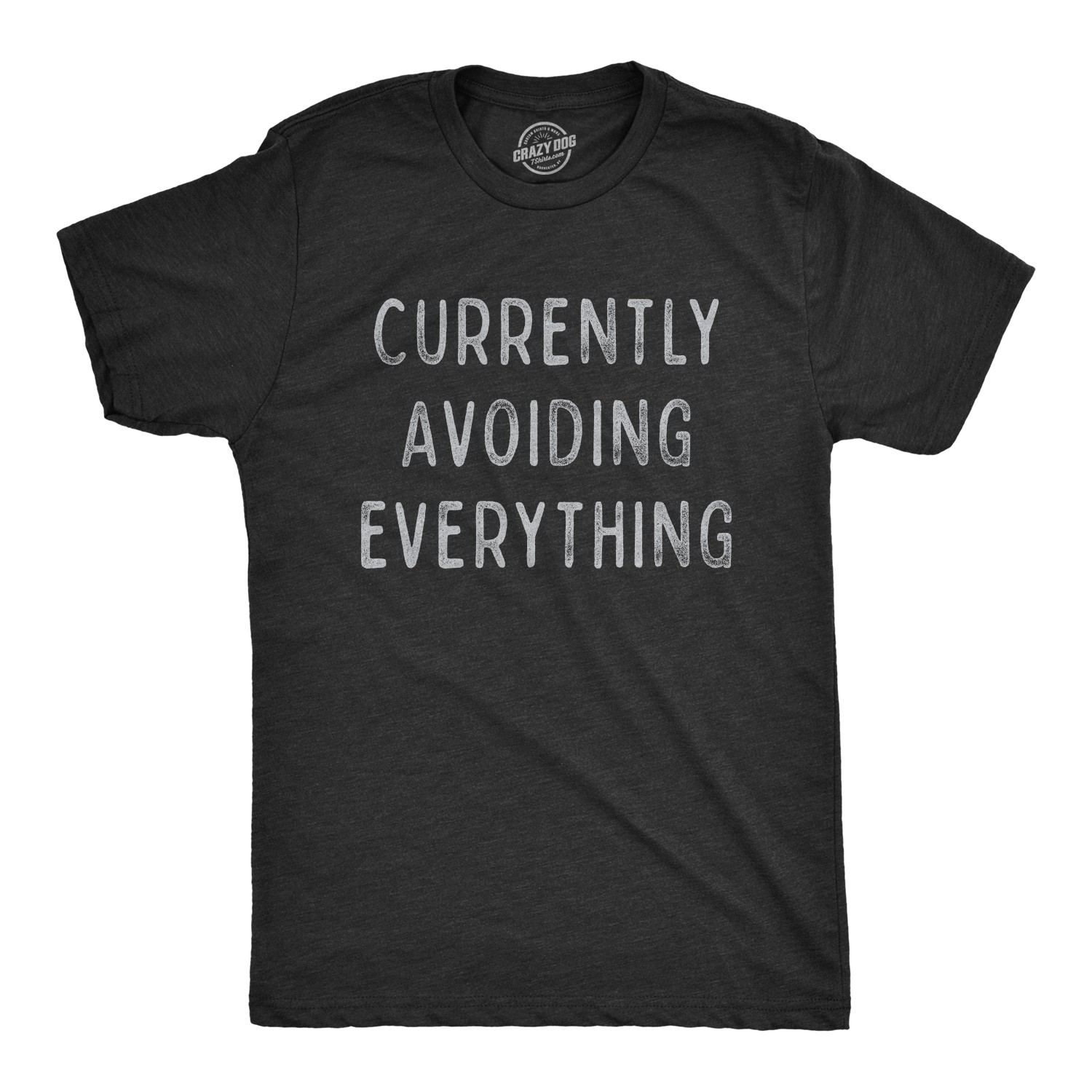 Mens Currently Avoiding Everything T Shirt Funny Sarcastic Introverted Tee
