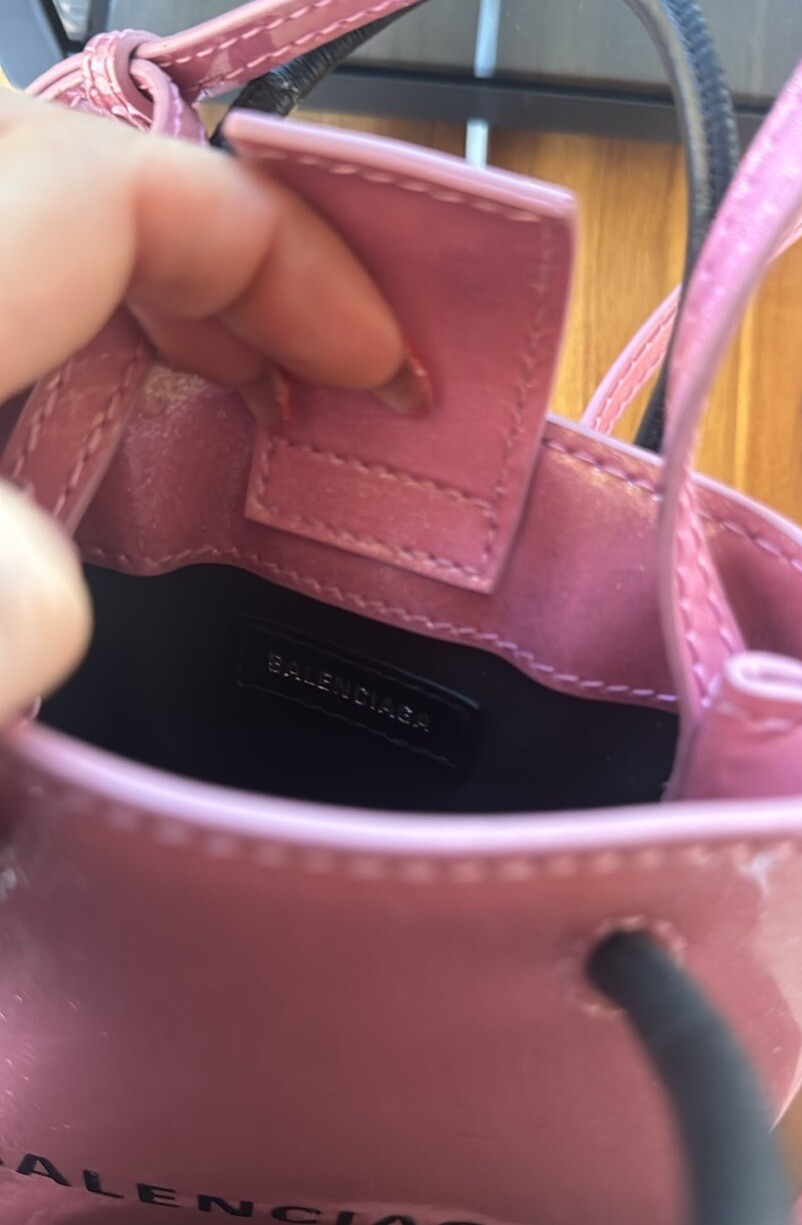 Balenciaga Shopping Crossbody U Black Leather