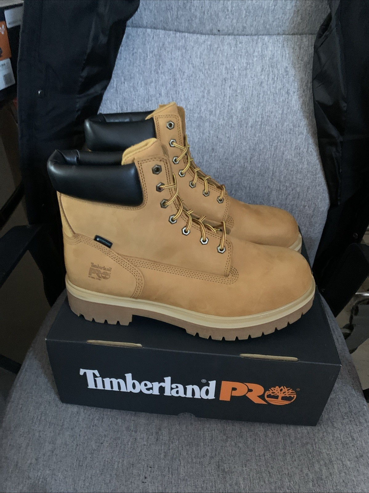 Pick Size/Color – Timberland Pro Men’s Black DIRECT ATTACH 6″ Waterproof Boots