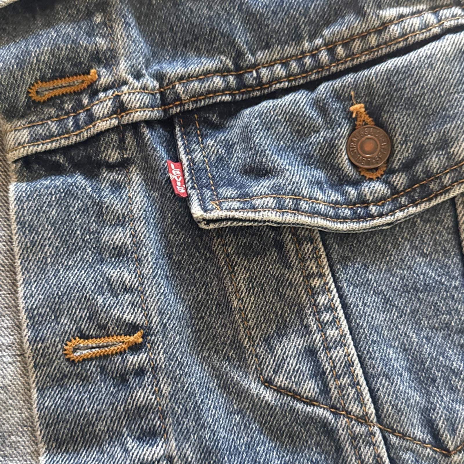Vintage 93′ Levi’s 70595 4891 Denim Vest Men’s L Trucker Biker USA Made Type 3