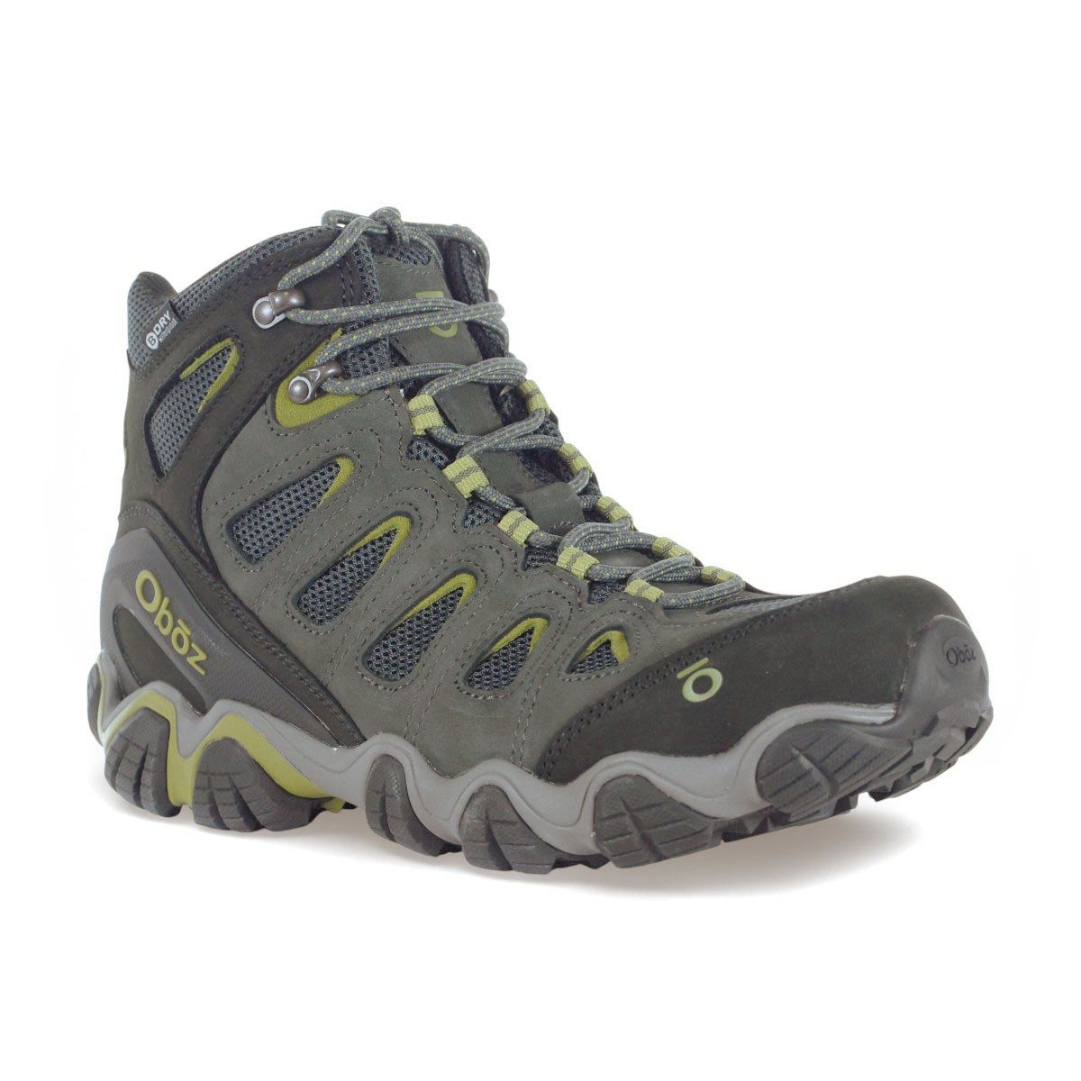 Oboz Men’s Sawtooth II Mid Dark Shadow/Woodbine Green WP Hiking Boots 23701.1…