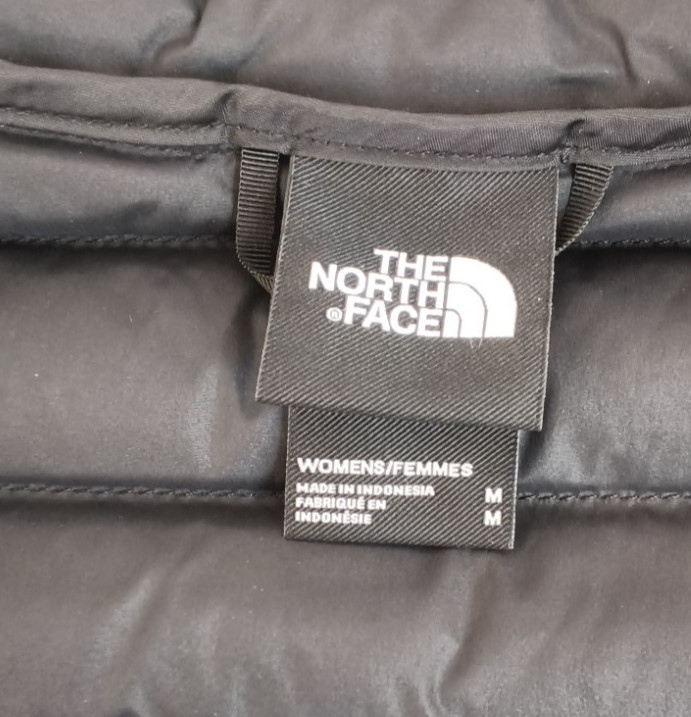 The North Face Pro Down Puffer Jacket Women’s M Black 700FP Mock Neck #W4929