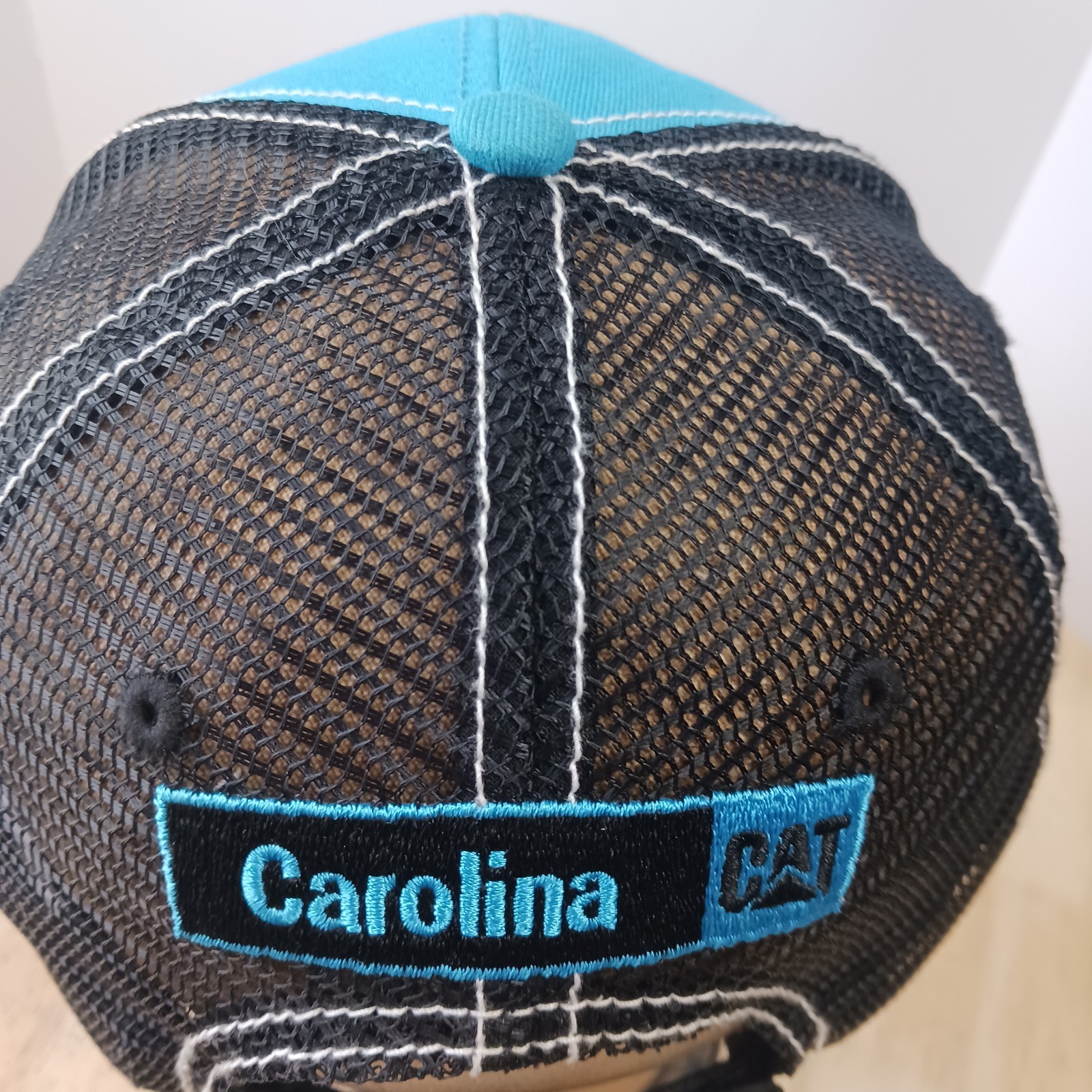 EUC CAT Carolina CAT 2-Tone Mesh Cap Hat OSFA Construction Heavy Machine