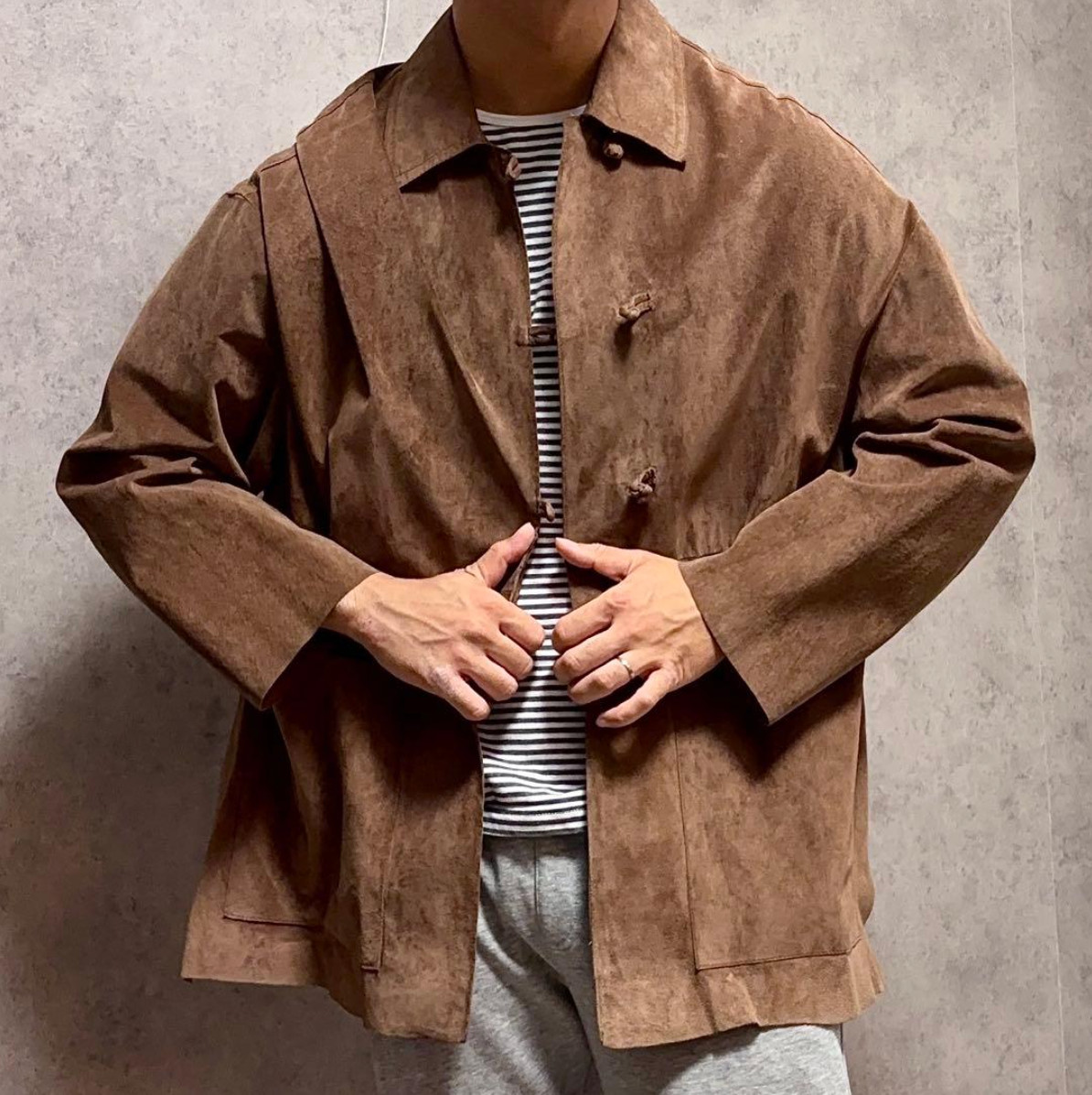 Brunello Cucinelli al Duca d’Aosta Leather Jacket Brown Made Italy