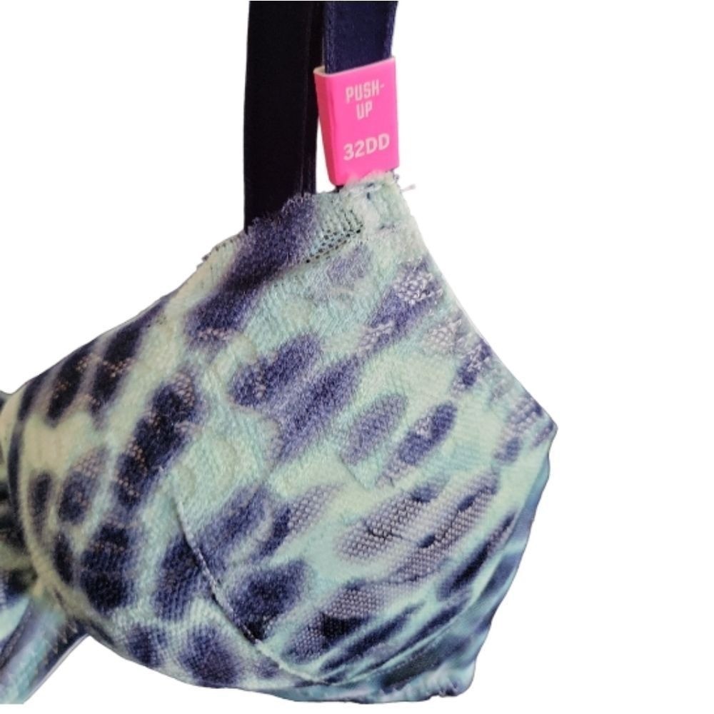 PINK VICTORIA’S SECRET Blue/Green NWT “Date” Push-Up Bra Size 32DD