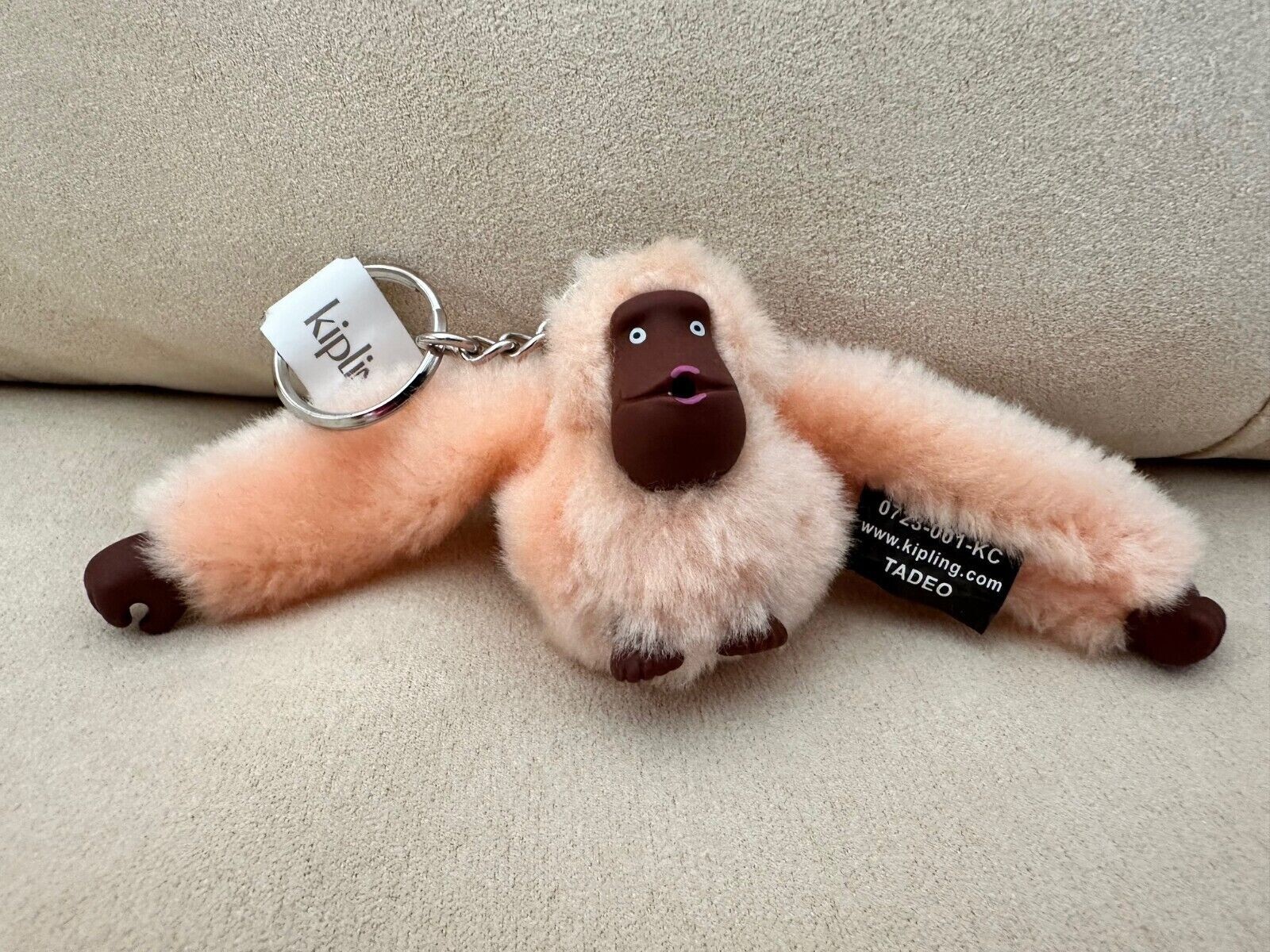 NWT KIPLING MONKEY KEYCHAIN KEY RING CHARM BLACK RED GRAY BLUE GREEN SUCK THUMB