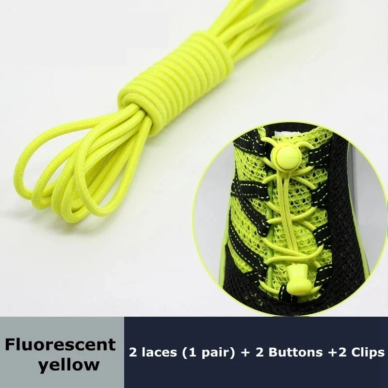 No Tie Elastic Lock Shoe Laces Rope Running Jogging Sneakers Trainer Shoelaces*