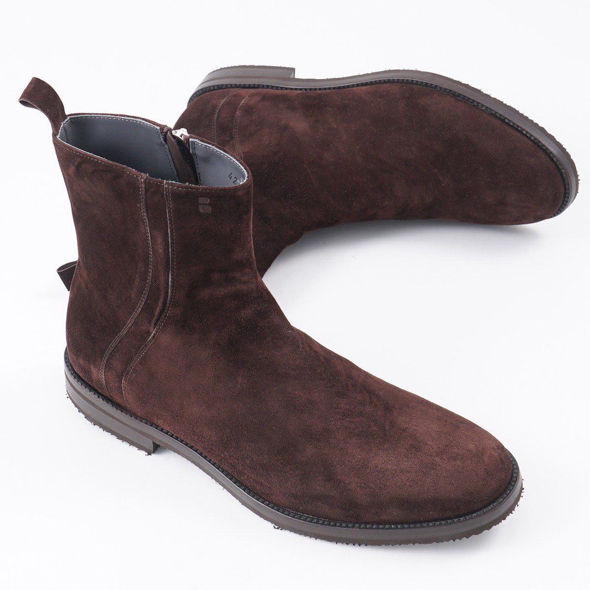 Brett Johnson Brown ‘Cashmere Calf’ Suede Chelsea Boots 9 (Eu 42) Shoes New