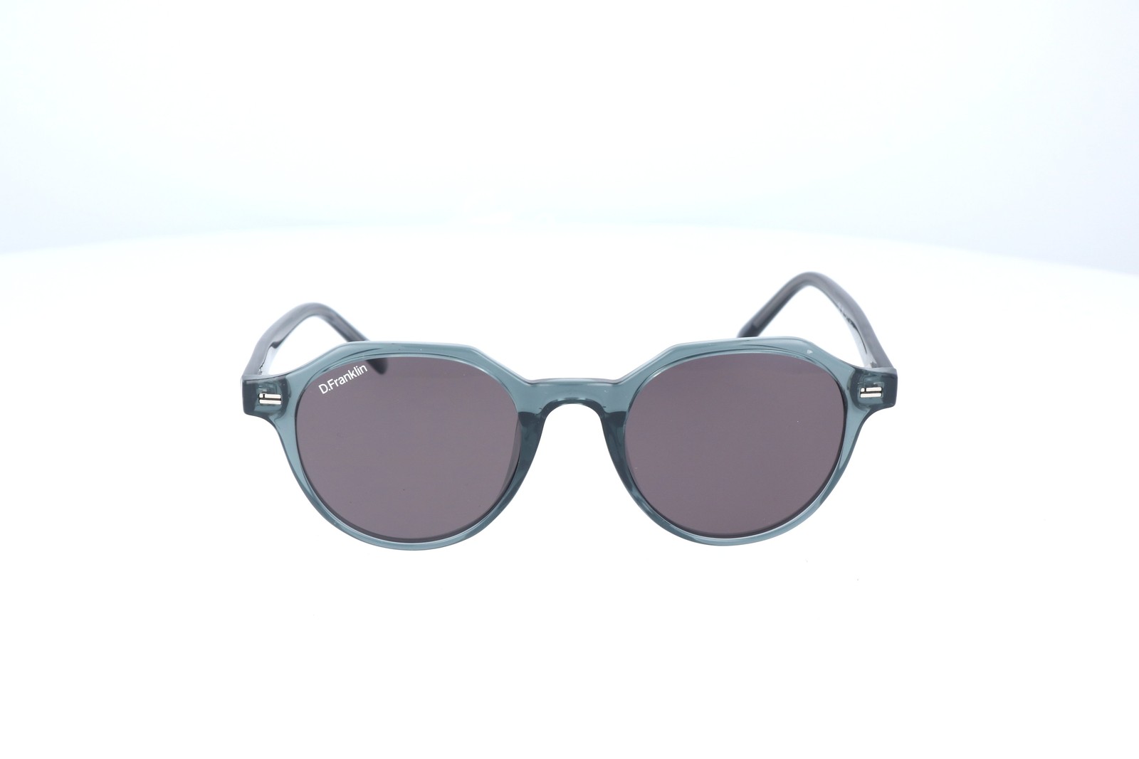 D Franklin Ultra Light Grey Round Polorized Sunglasses DFKSUN0213 47-22-145