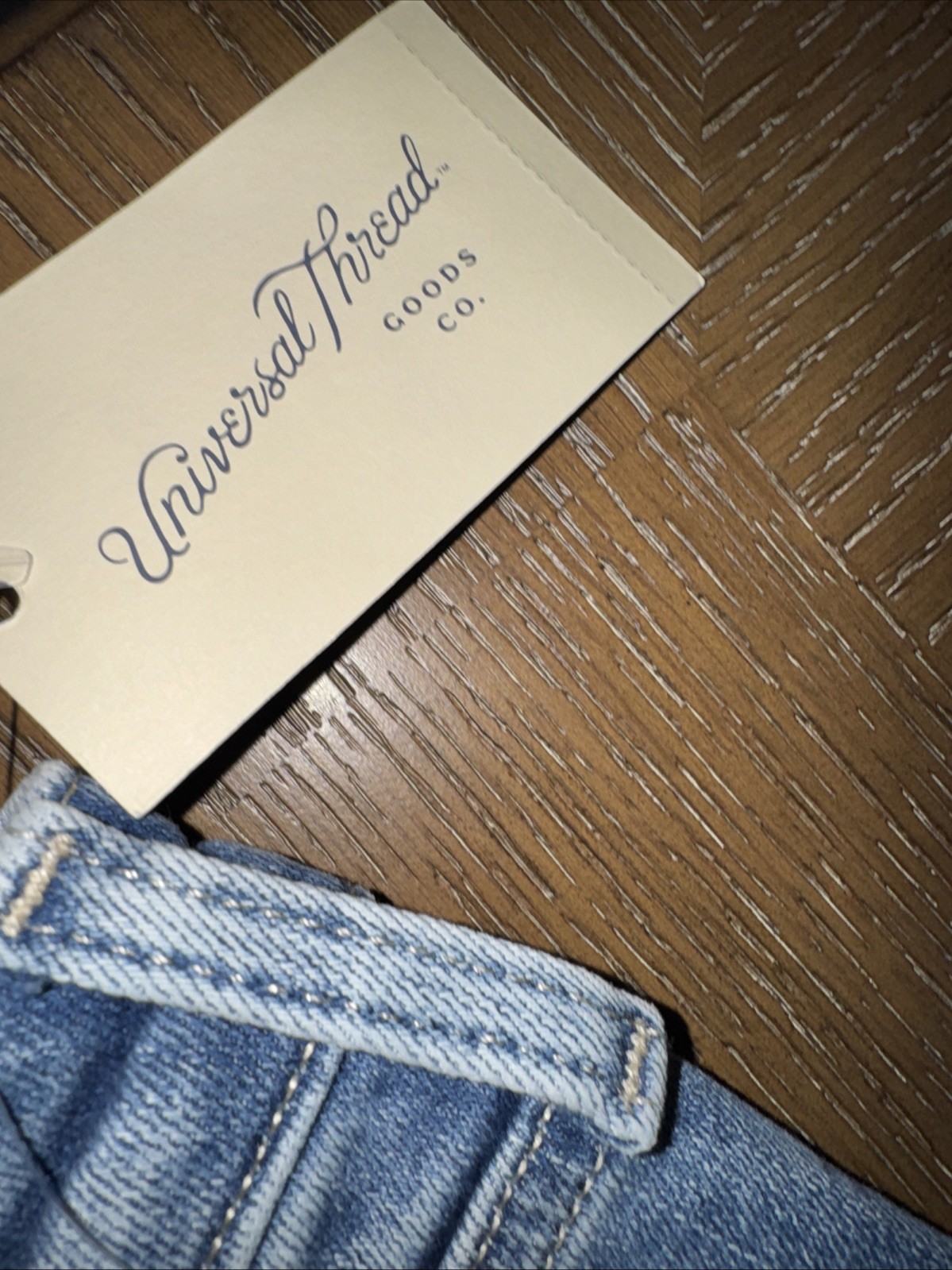 Universal Thread NWT High Rise Everyday Straight Jean Reg Size 16R Light Wash