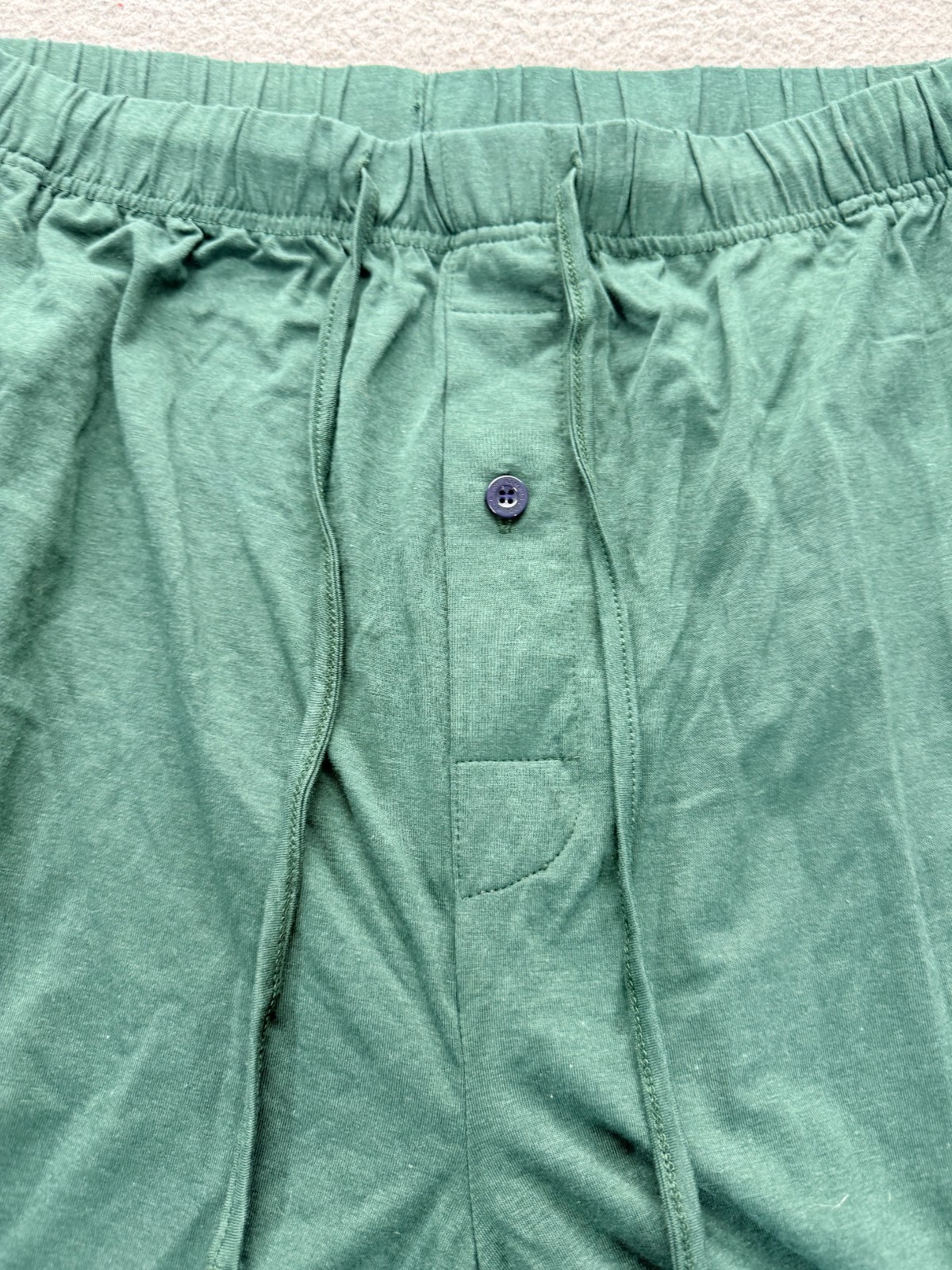 Bamboo Cool Womens Elastic Waist Pull On Lounge Pajama Pants Green Size XL
