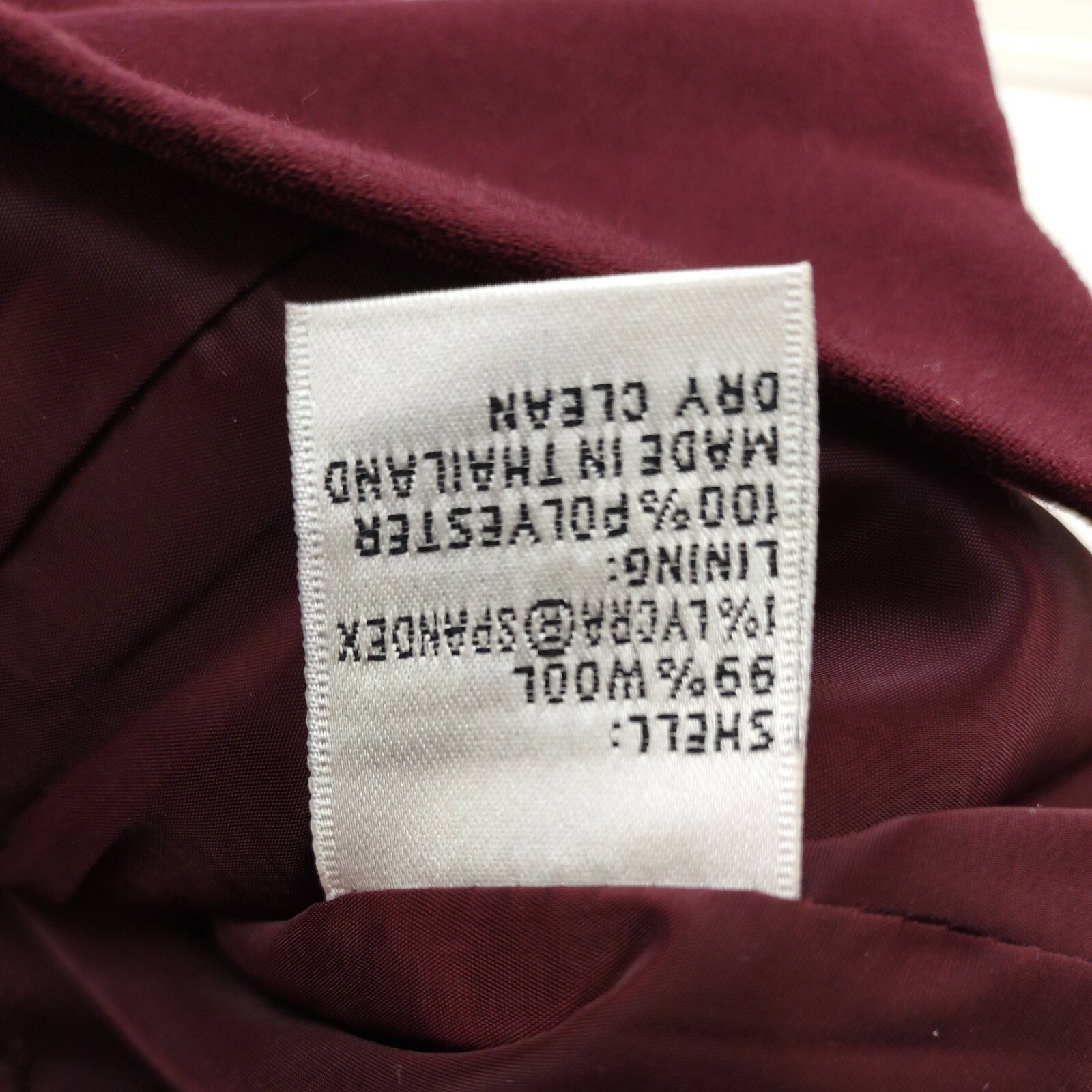 Talbots Stretch Fabric Wool Blend Jacket Blazer Red Women Size 10 2 Buttons Used