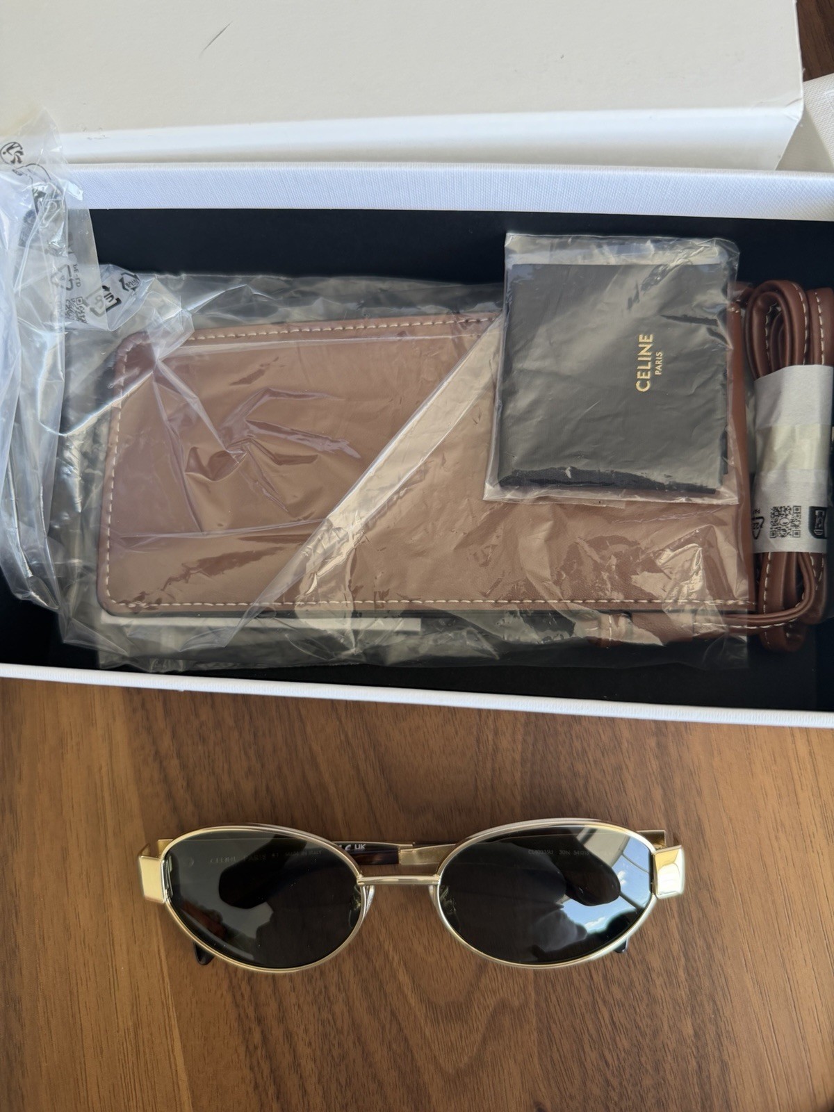 CELINE TRIOMPHE METAL 01 SUNGLASSES IN METAL