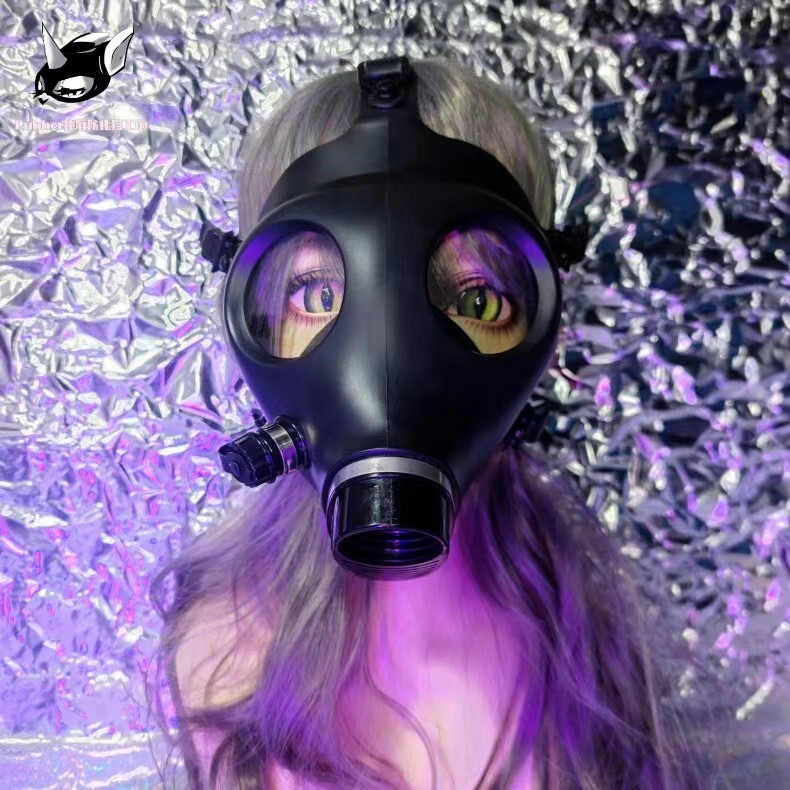 US Silicone rubber Gas Mask Can Used in conjunction with latex Hood Fetish BDSM