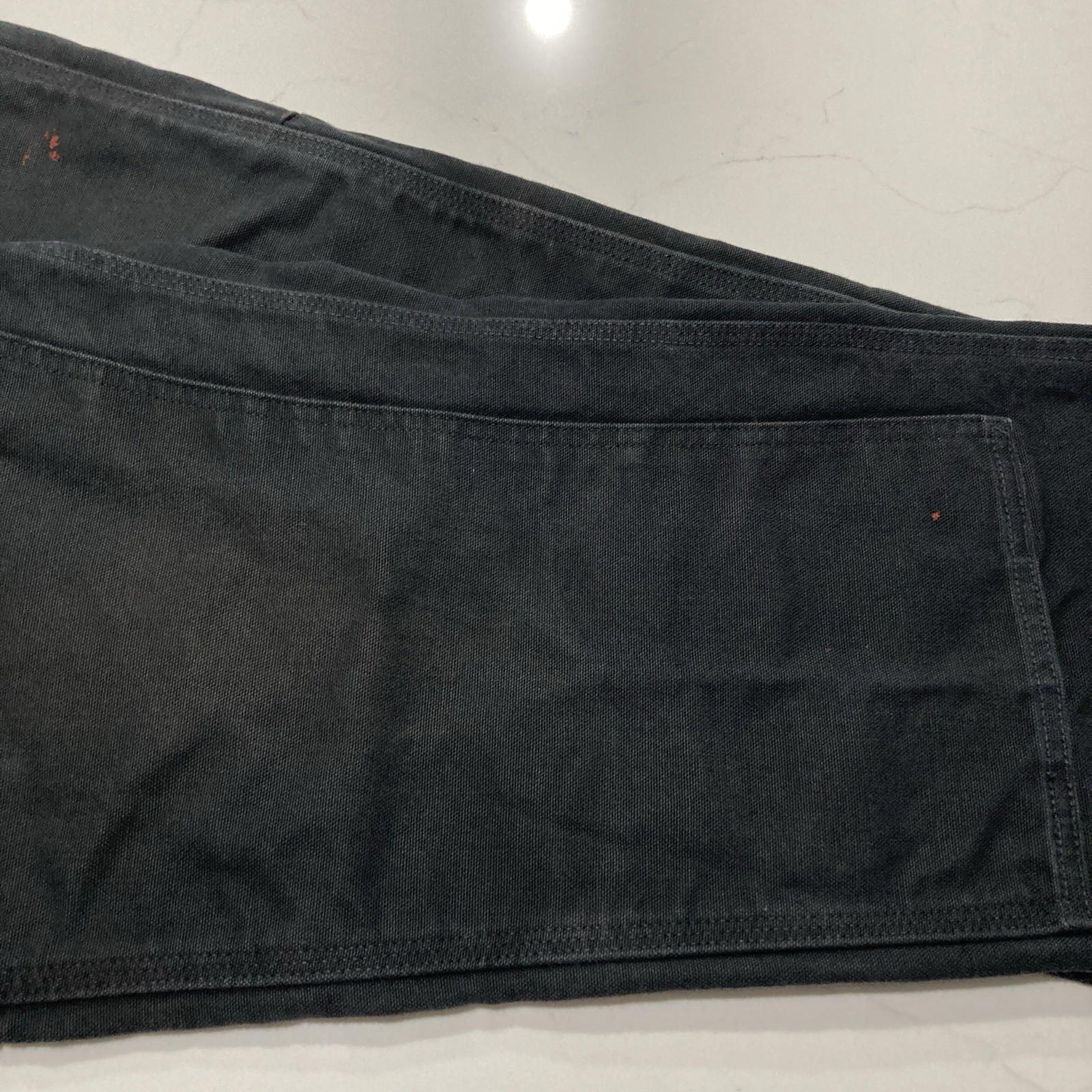 Carhartt B01 BLK Double Knee Work Pants Mens 34×32 (Fits 33×31) Distressed