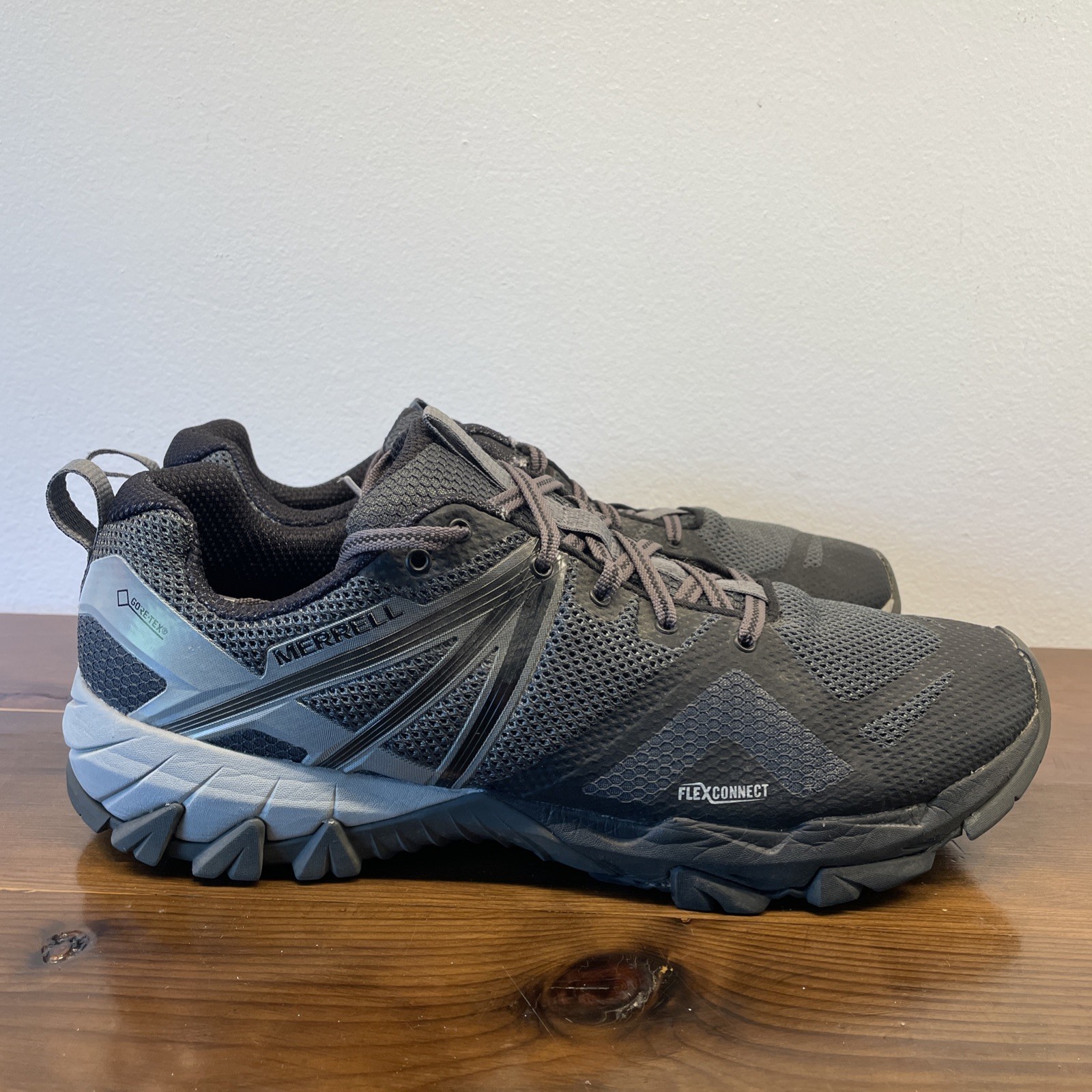 Merrell MQM Flex GTX Hybrid Shoes Men 11 Black Hiking Trail Running Scrambling