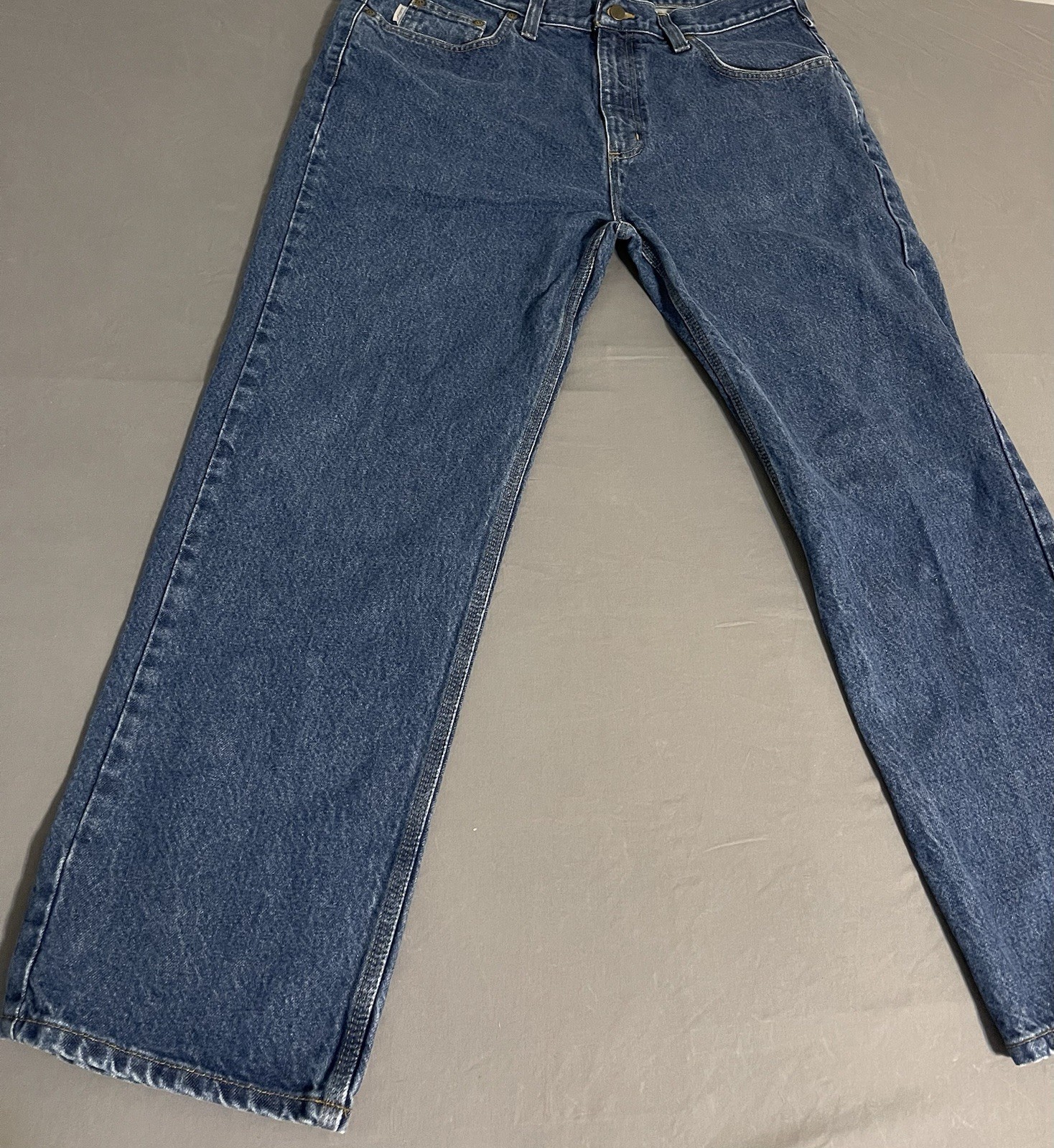 Carhartt B460 DVB Relaxed Fit Jeans Mens 38×30 Blue Denim Excellent Condition