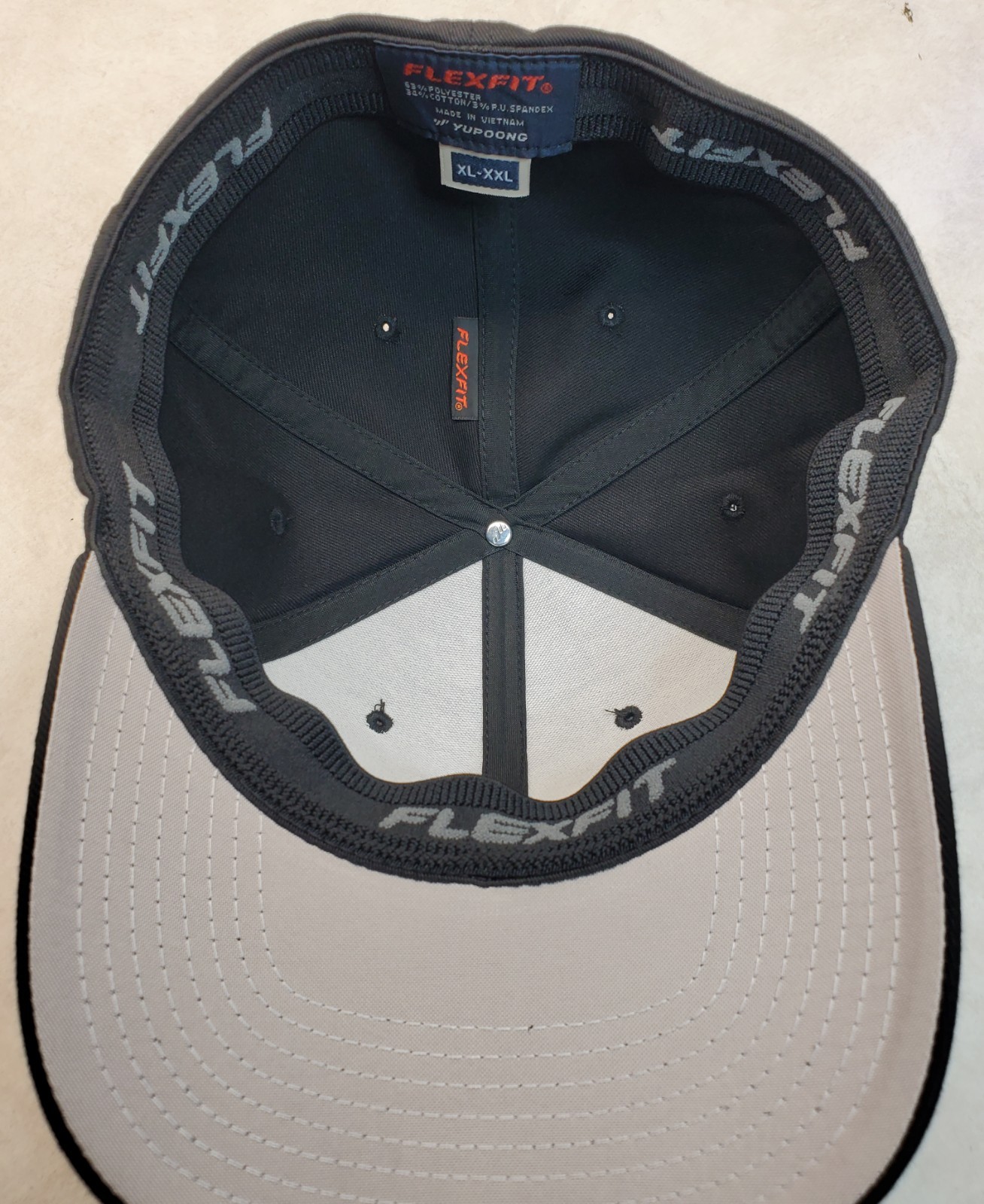 XXL / John Deere Black Patch on Flexfit Style 6277 Hat / Black 7 5/8″ – 8″