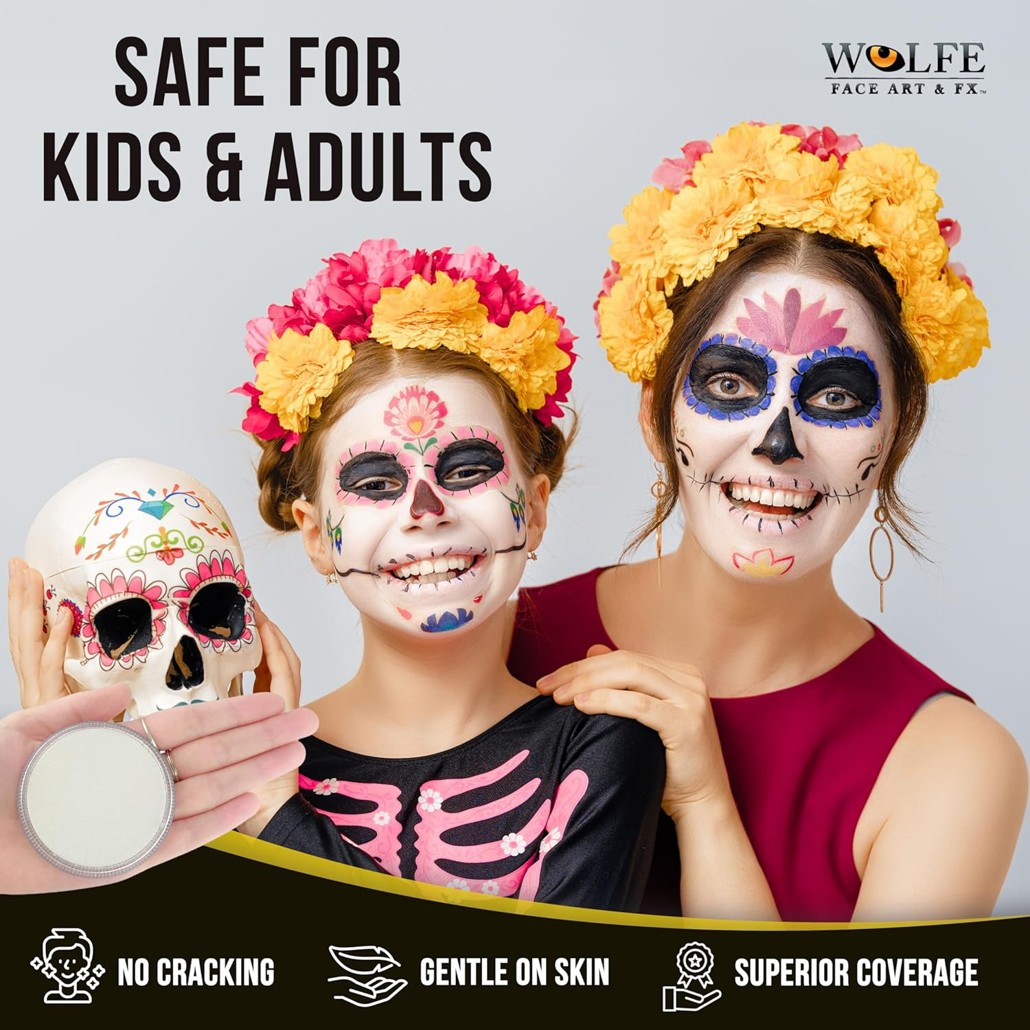 Wolfe F/X Essential Colors Face Paint – White (30 Gm)