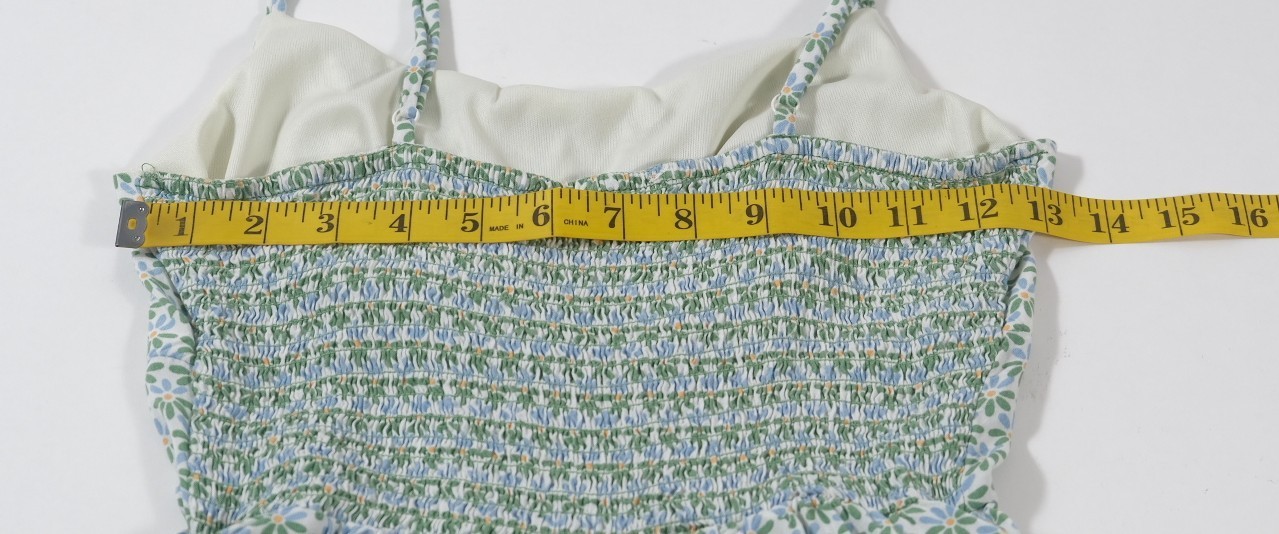 A.U.W Juniors Green Floral Romper Size S